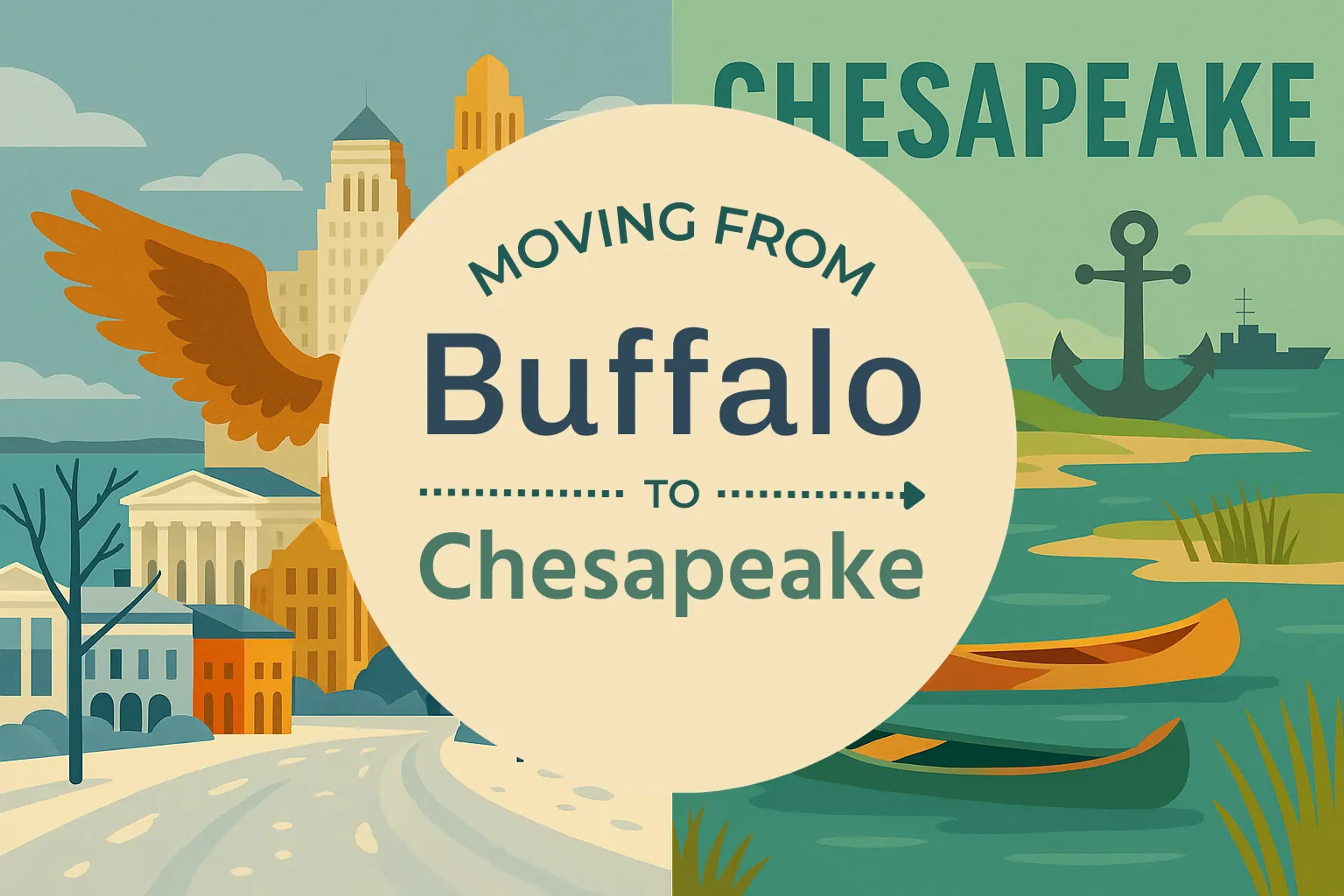 Side-by-side comparison of Buffalo to Chesapeake moving companies