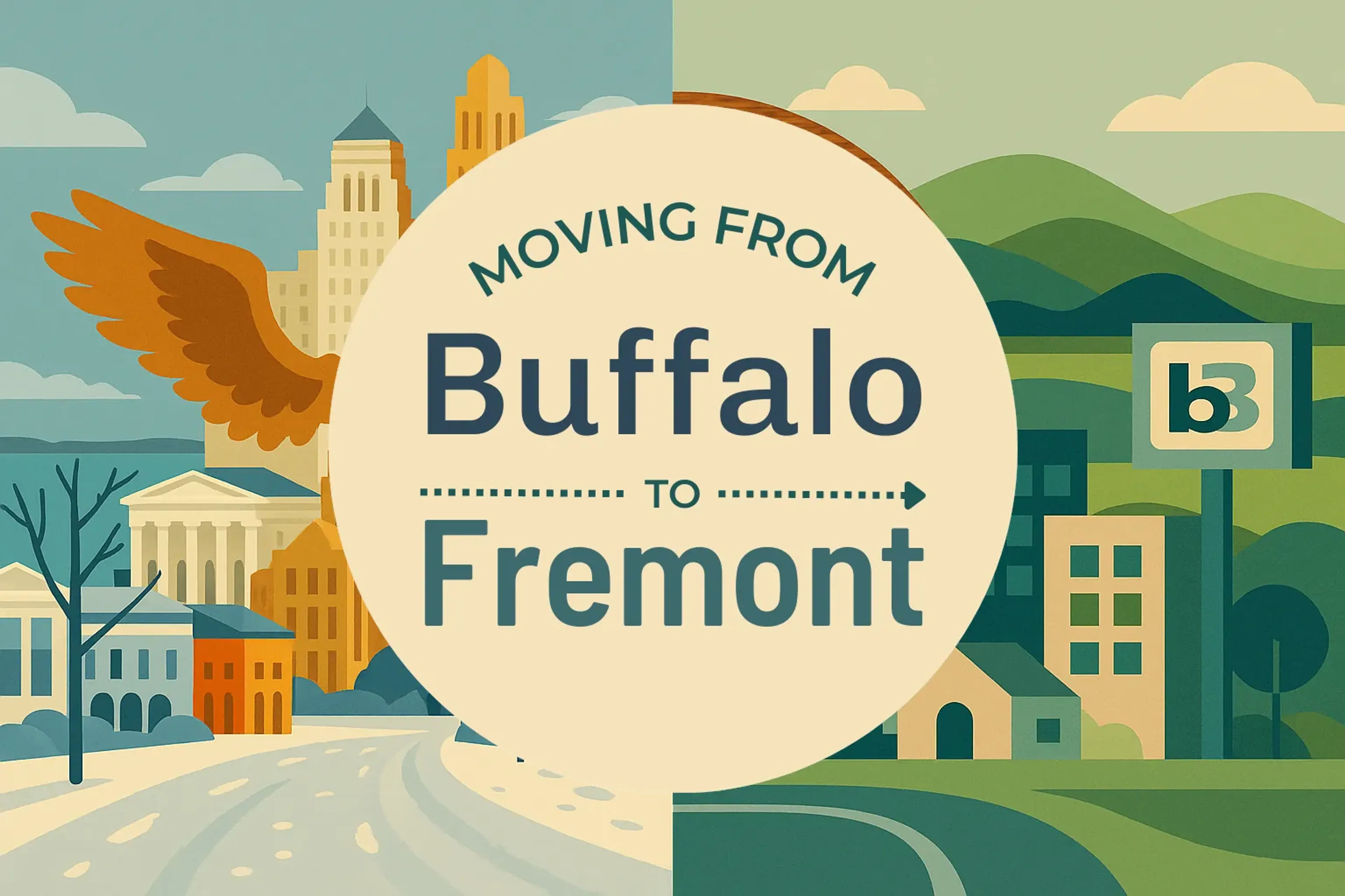 Side-by-side comparison of Buffalo to Fremont moving companies