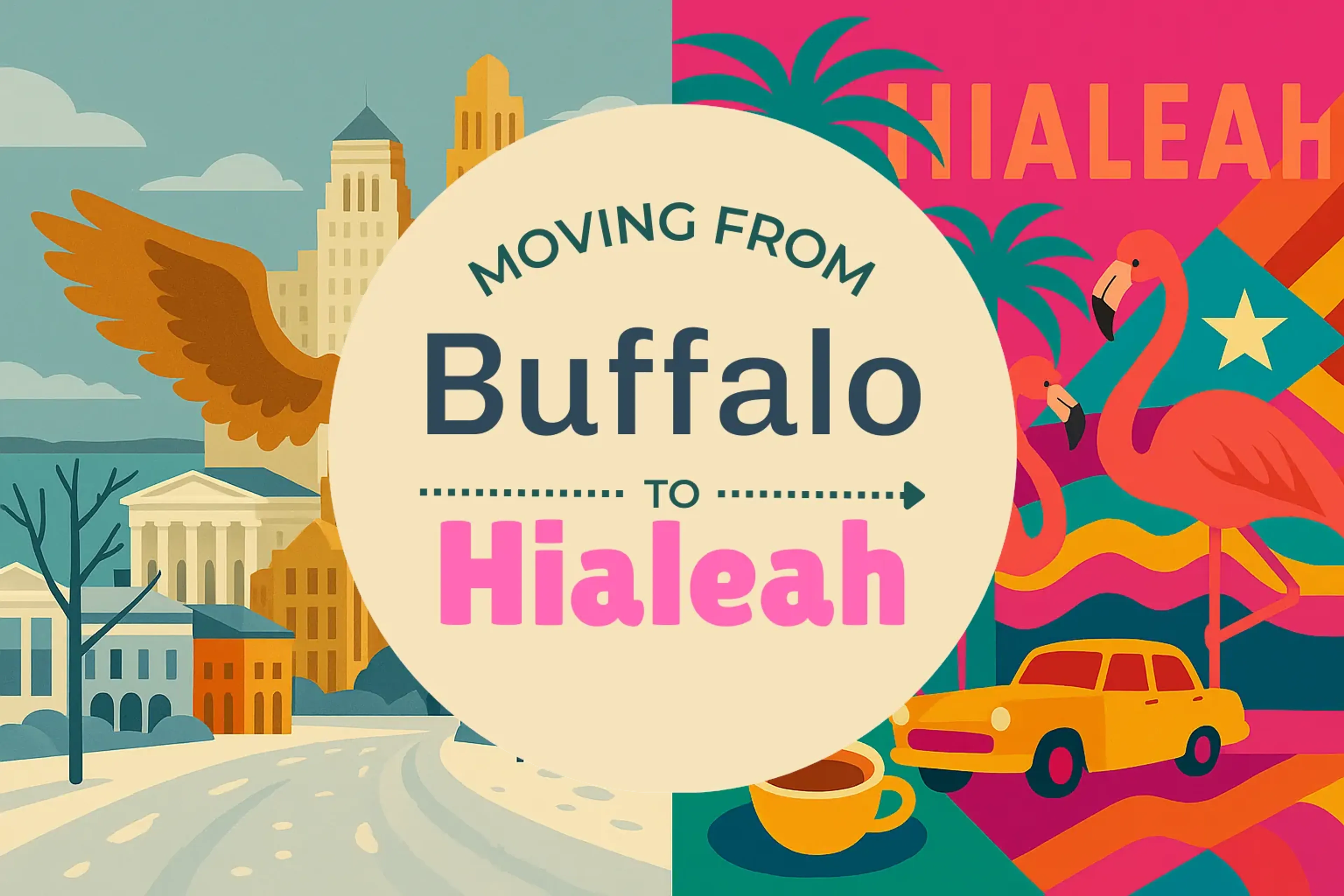 Side-by-side comparison of Buffalo to Hialeah moving companies