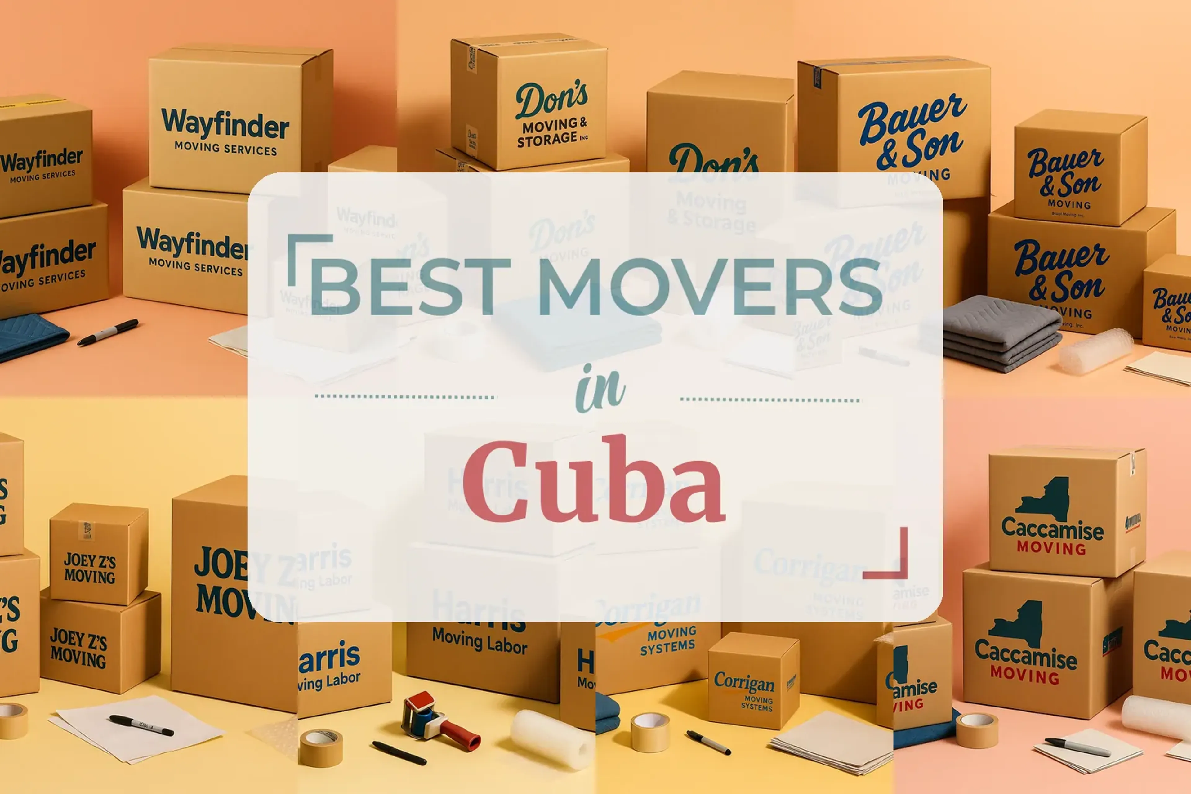 Side-by-side comparison of Cuba moving companies