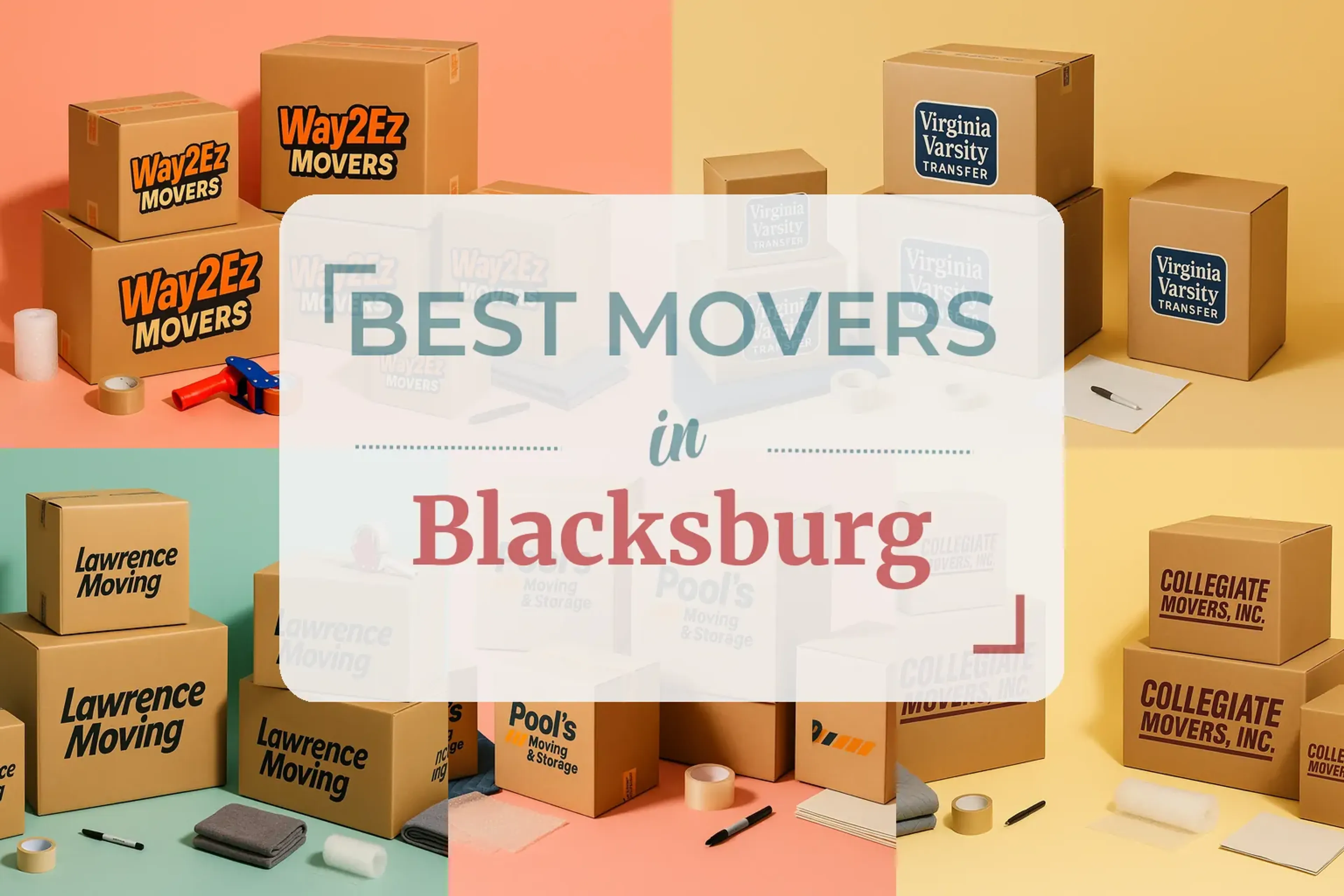 Side-by-side comparison of Blacksburg moving companies