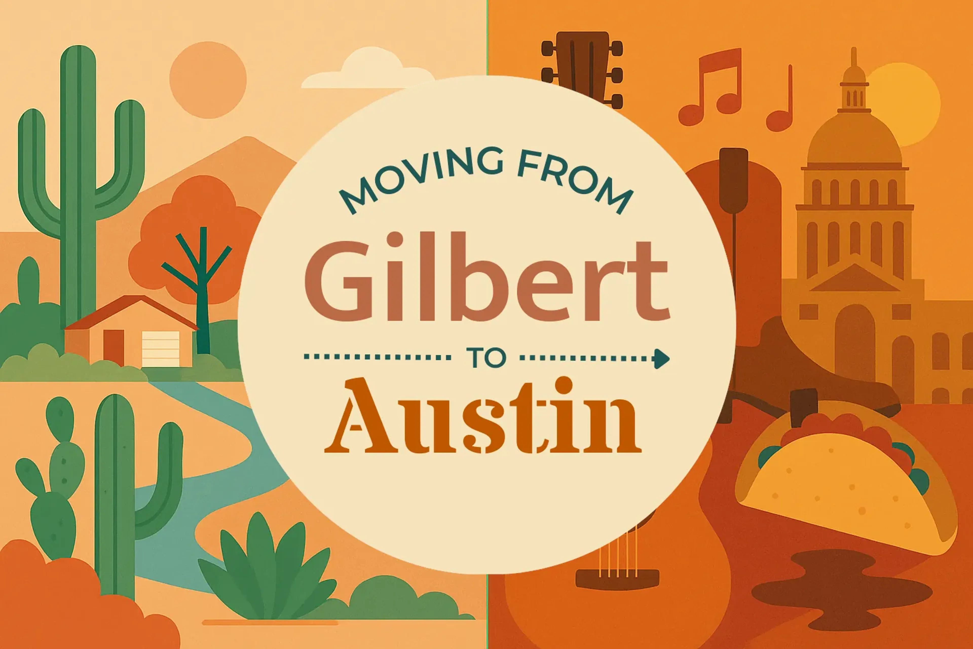 Side-by-side comparison of Gilbert to Austin moving companies