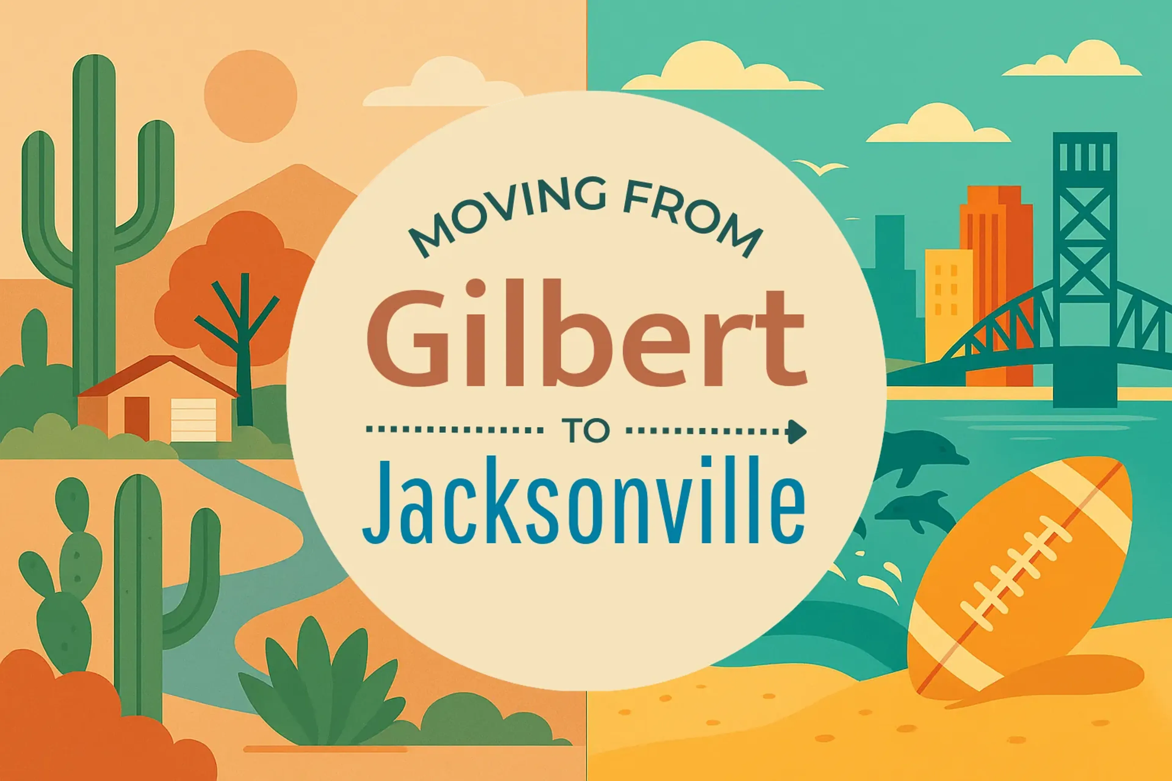 Side-by-side comparison of Gilbert to Jacksonville moving companies
