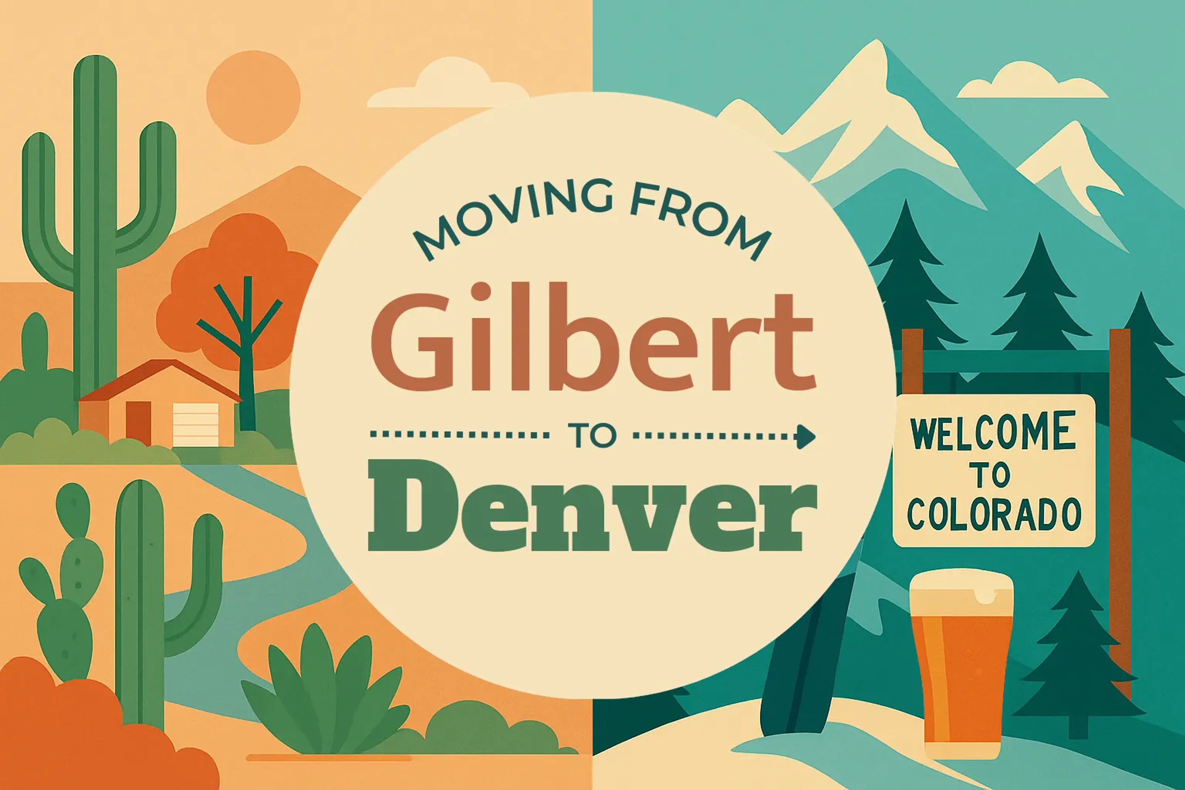 Side-by-side comparison of Gilbert to Denver moving companies