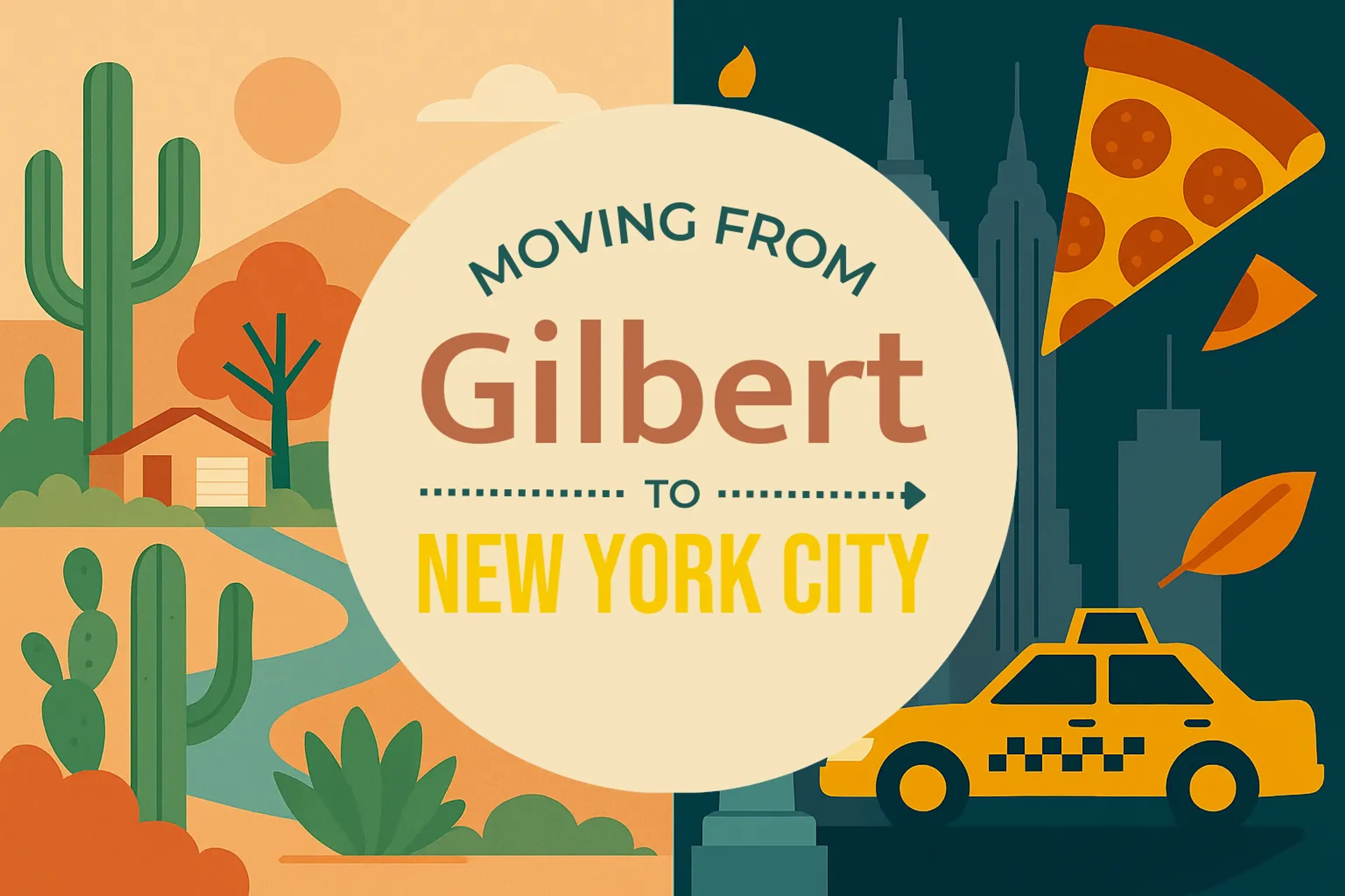 Side-by-side comparison of Gilbert to New York City moving companies