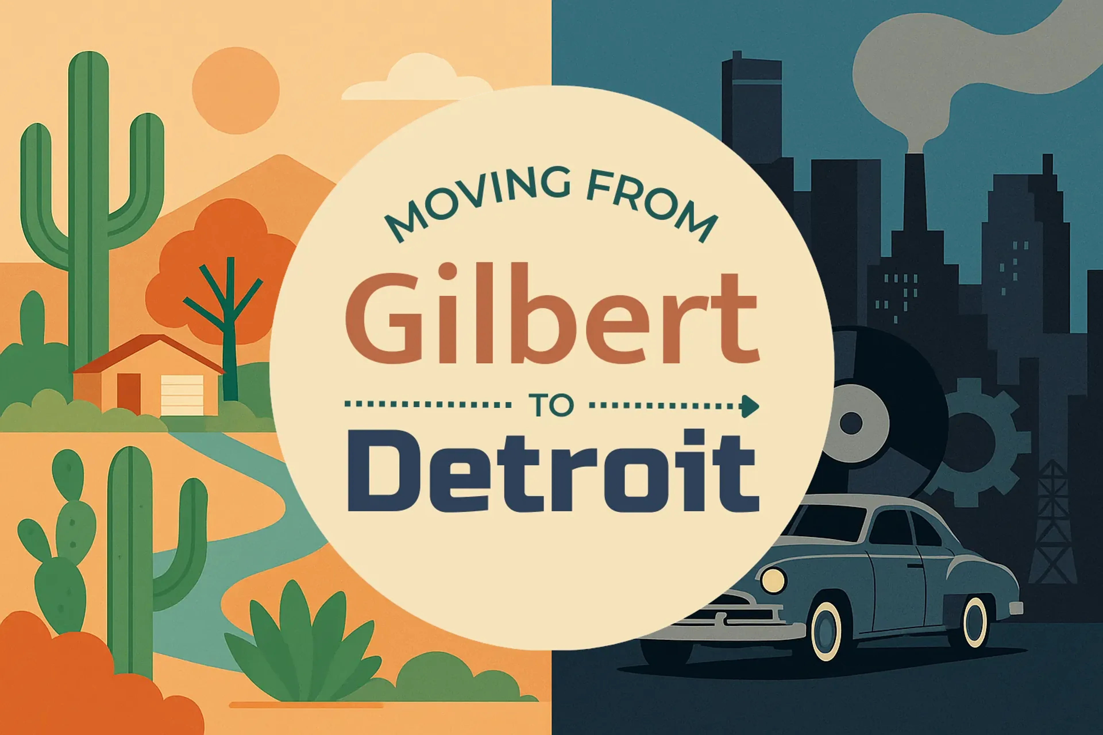 Side-by-side comparison of Gilbert to Detroit moving companies
