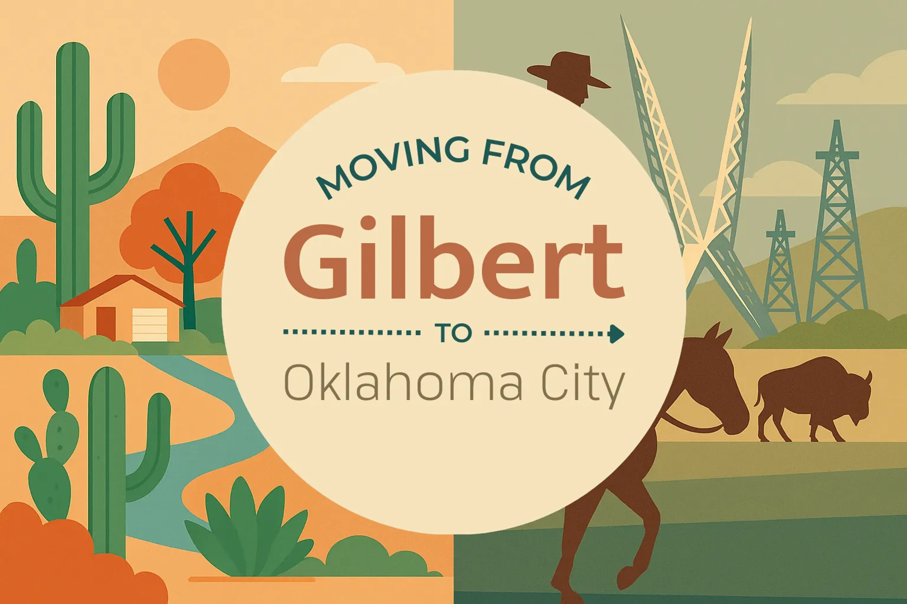 Side-by-side comparison of Gilbert to Oklahoma City moving companies