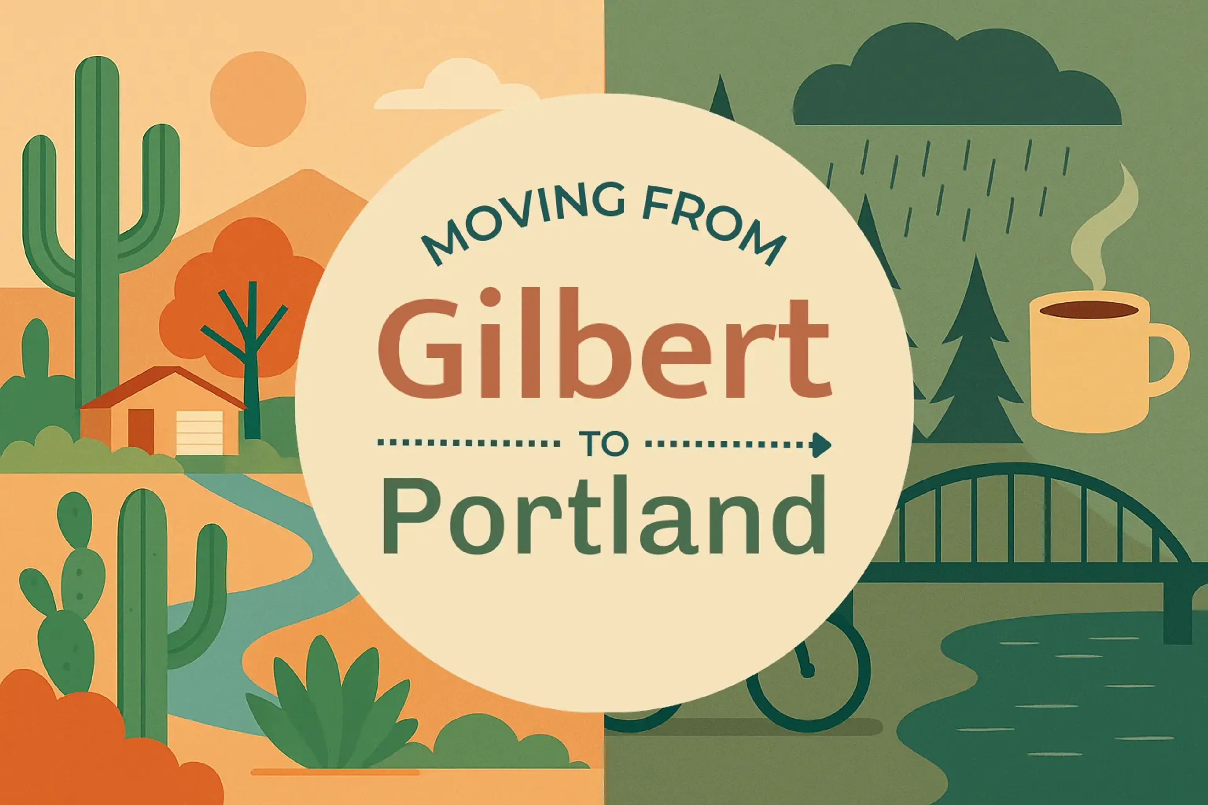 Side-by-side comparison of Gilbert to Portland moving companies