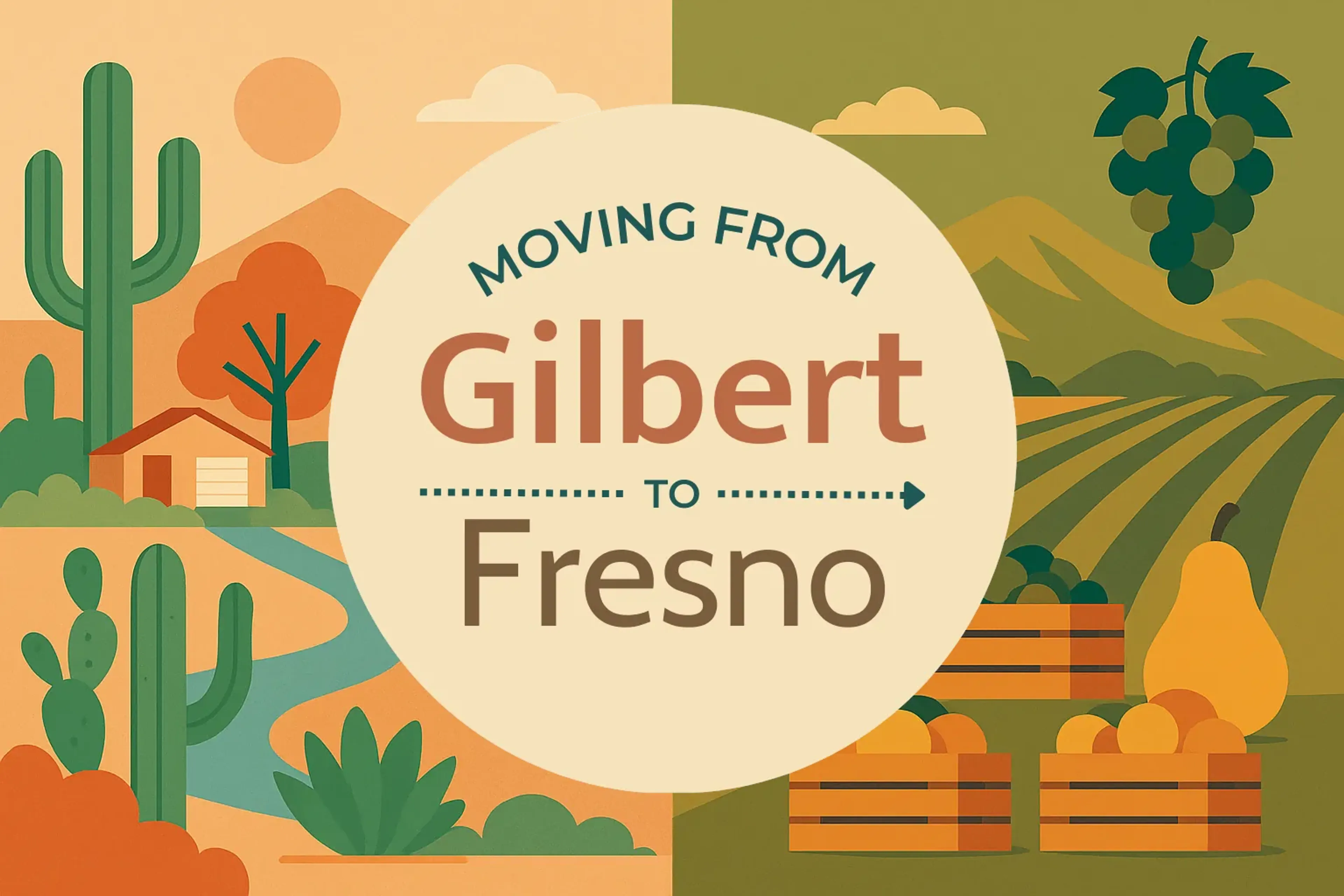 Side-by-side comparison of Gilbert to Fresno moving companies