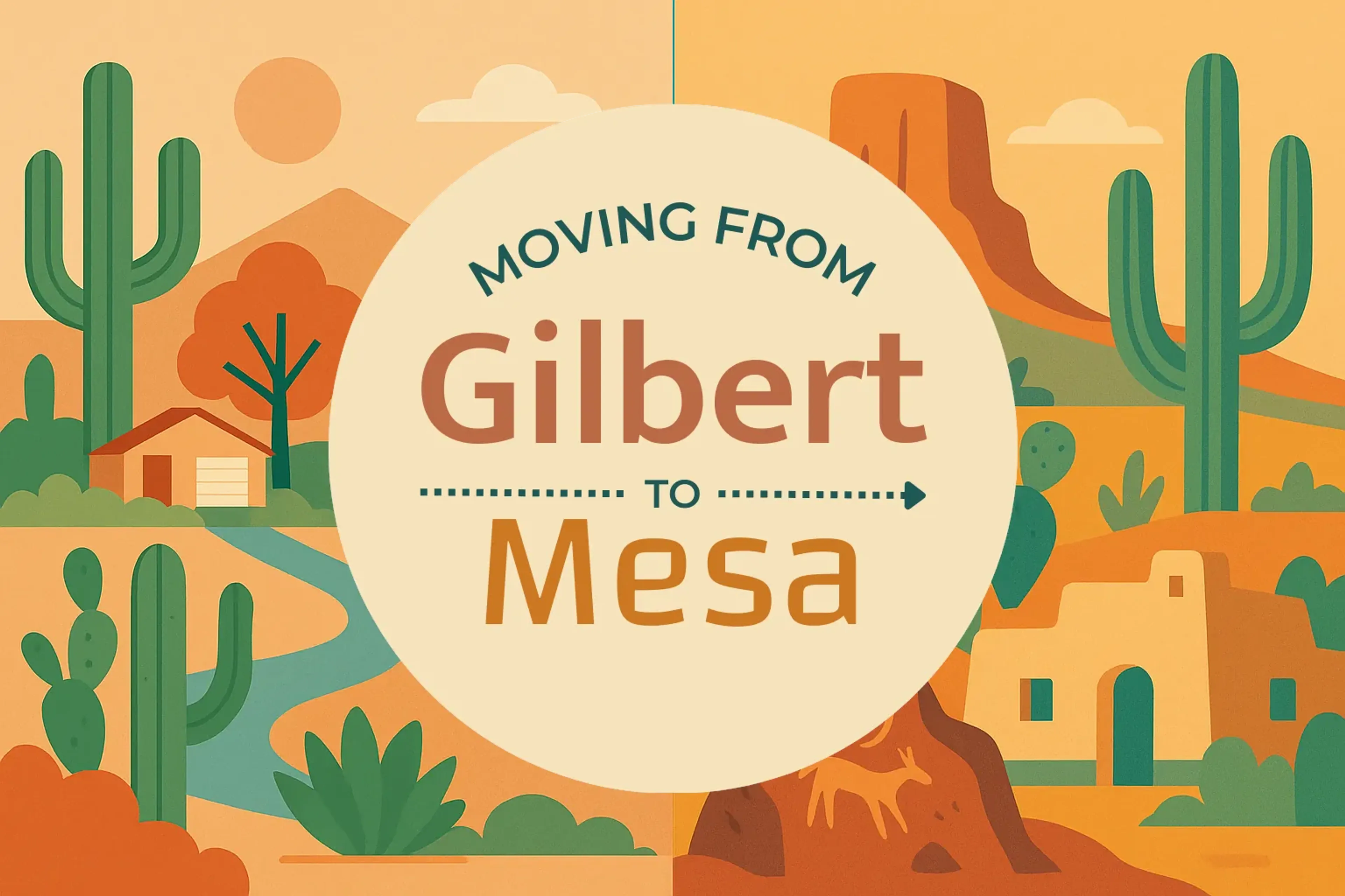 Side-by-side comparison of Gilbert to Mesa moving companies