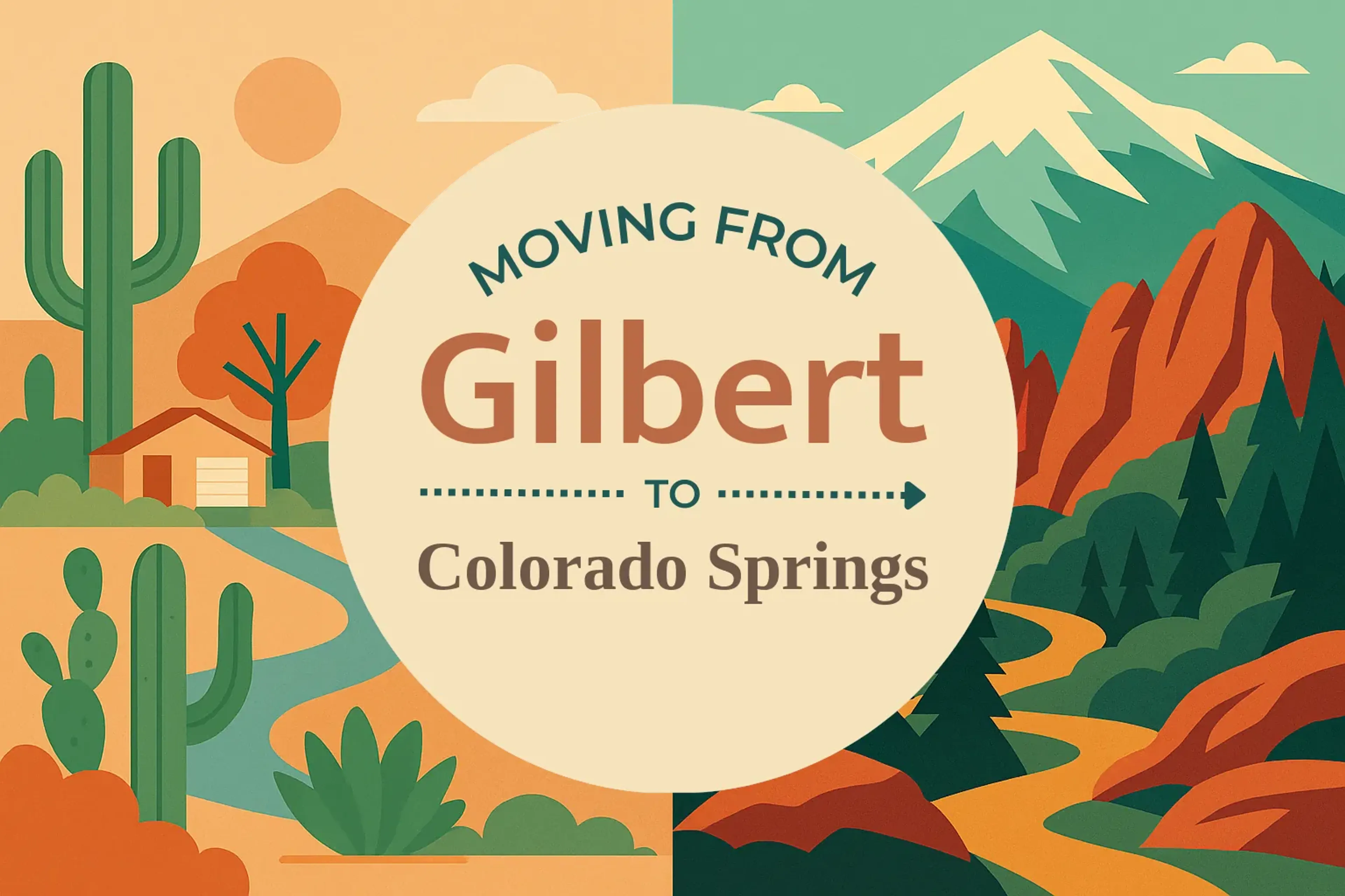 Side-by-side comparison of Gilbert to Colorado Springs moving companies