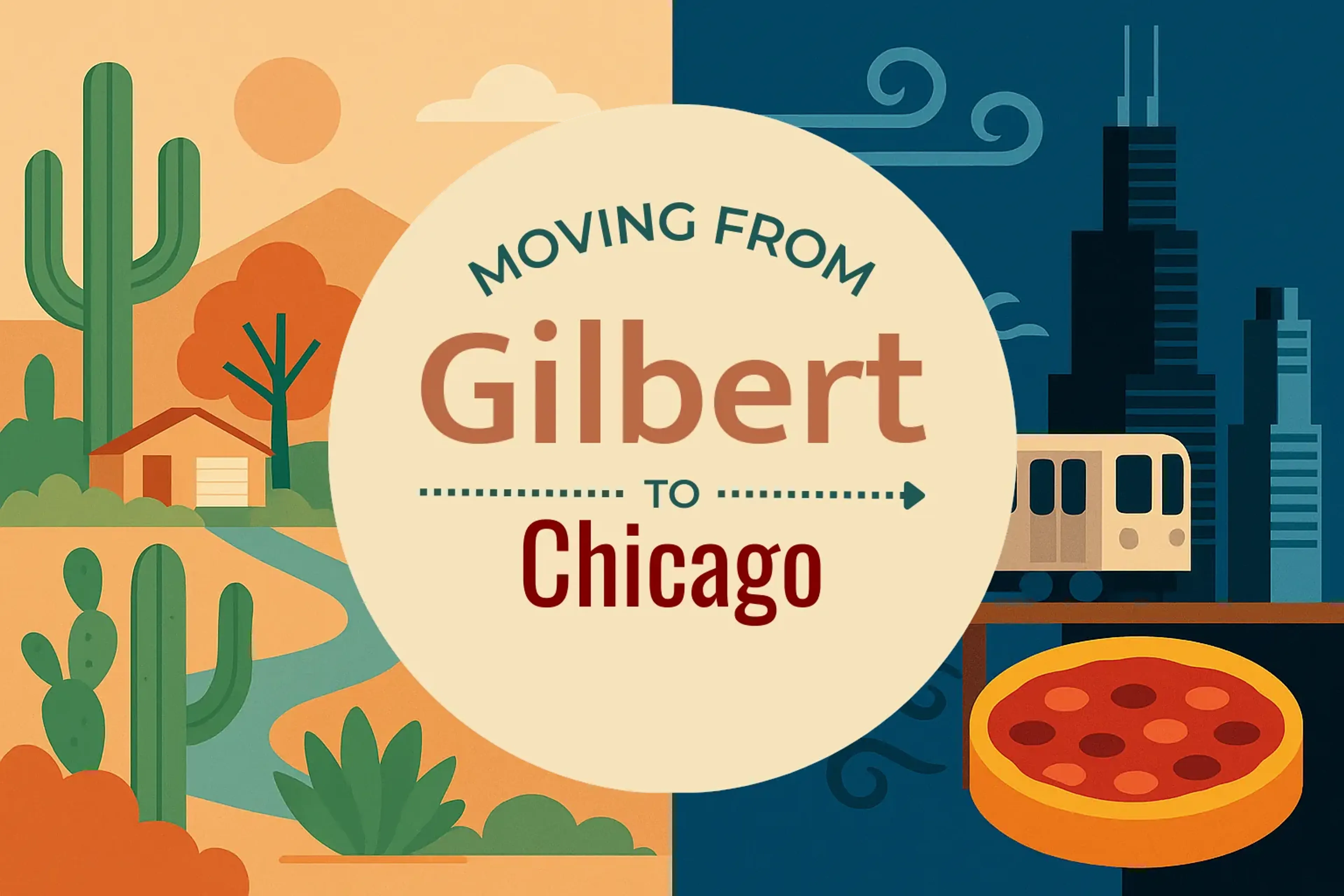 Side-by-side comparison of Gilbert to Chicago moving companies