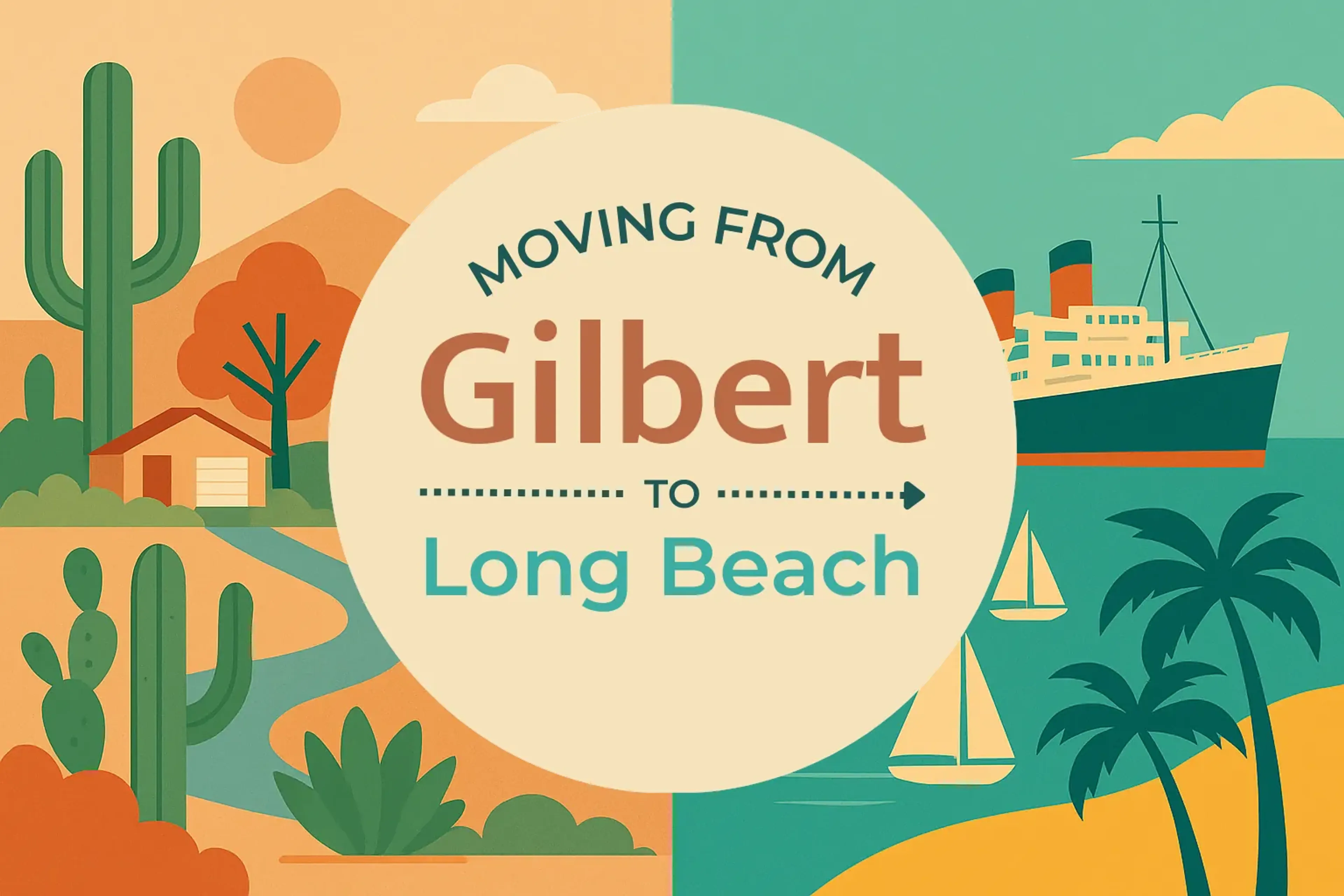 Side-by-side comparison of Gilbert to Long Beach moving companies