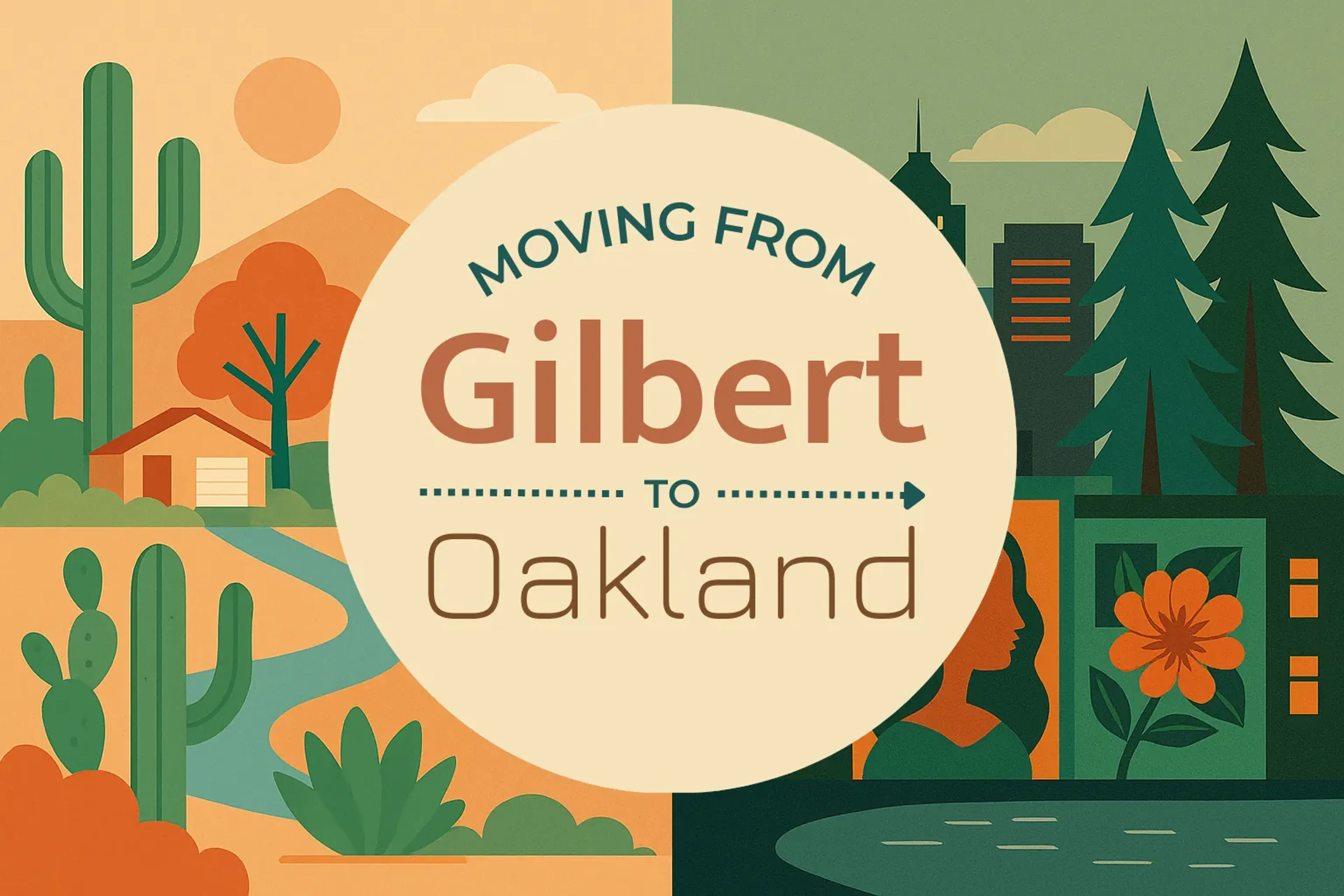 Side-by-side comparison of Gilbert to Oakland moving companies