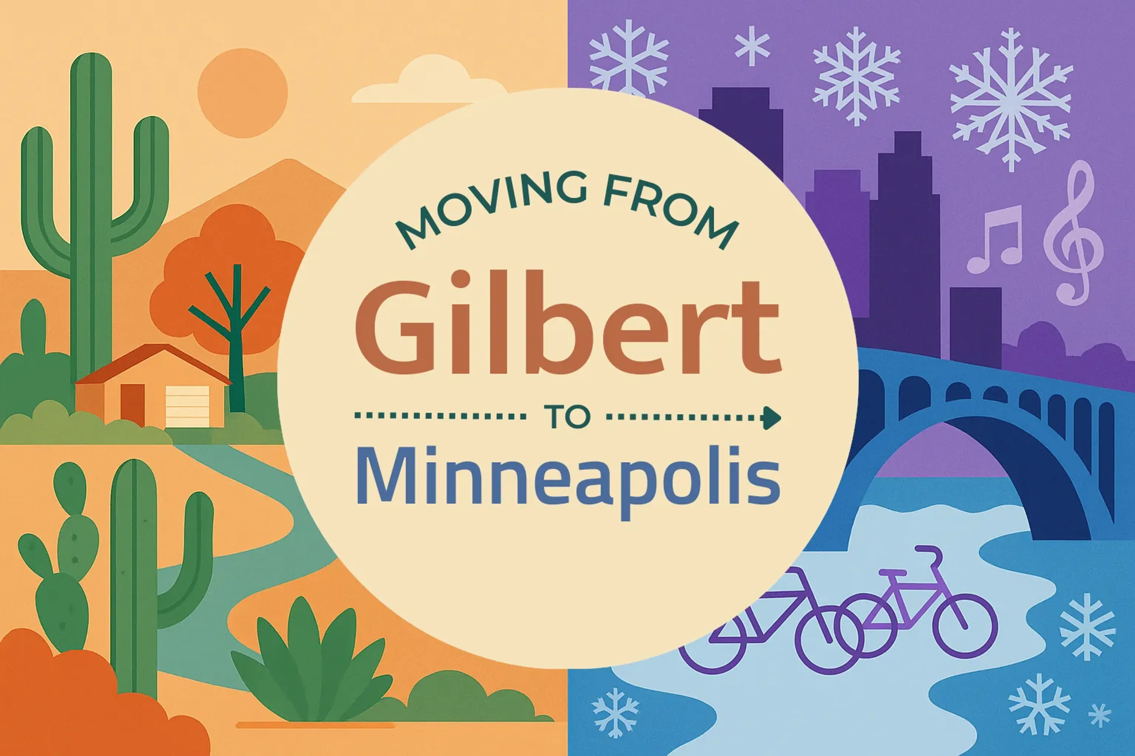 Side-by-side comparison of Gilbert to Minneapolis moving companies