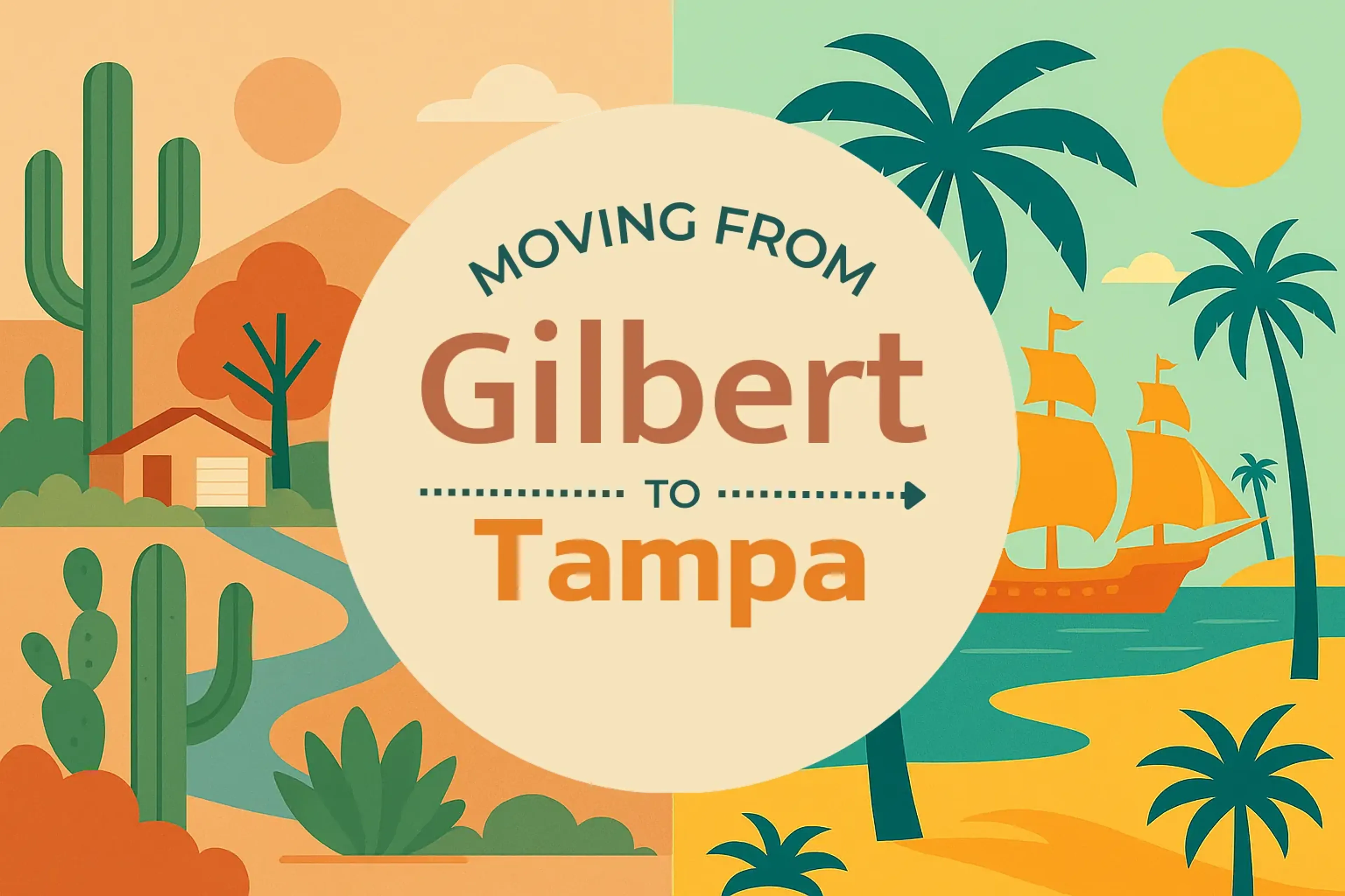 Side-by-side comparison of Gilbert to Tampa moving companies