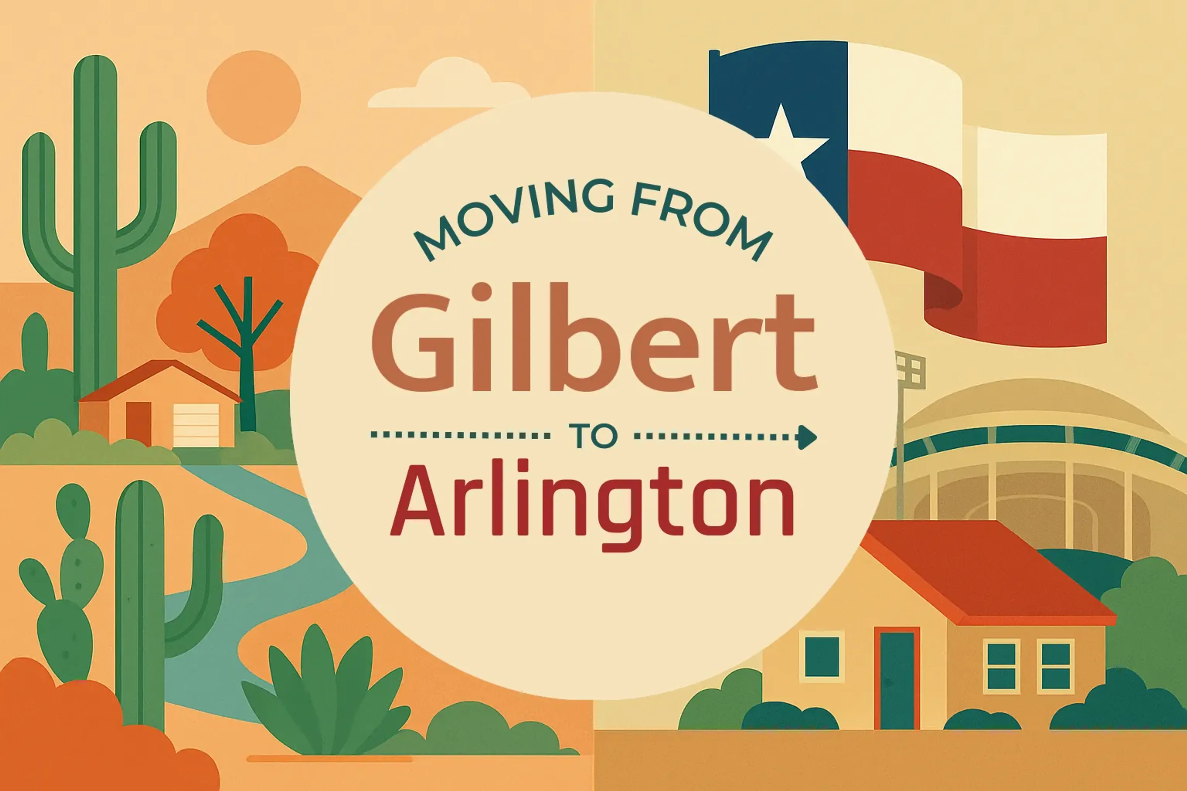 Side-by-side comparison of Gilbert to Arlington moving companies