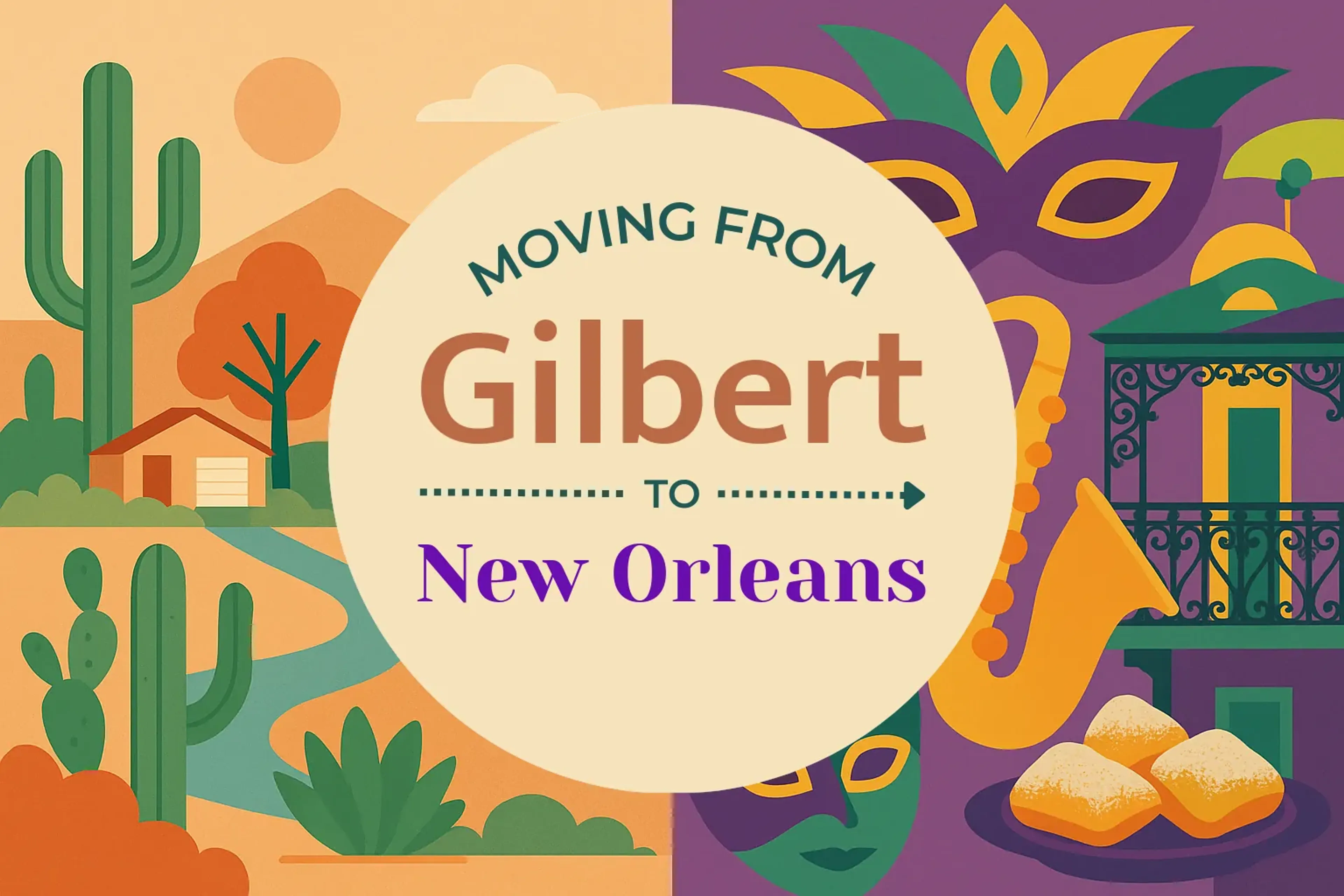 Side-by-side comparison of Gilbert to New Orleans moving companies