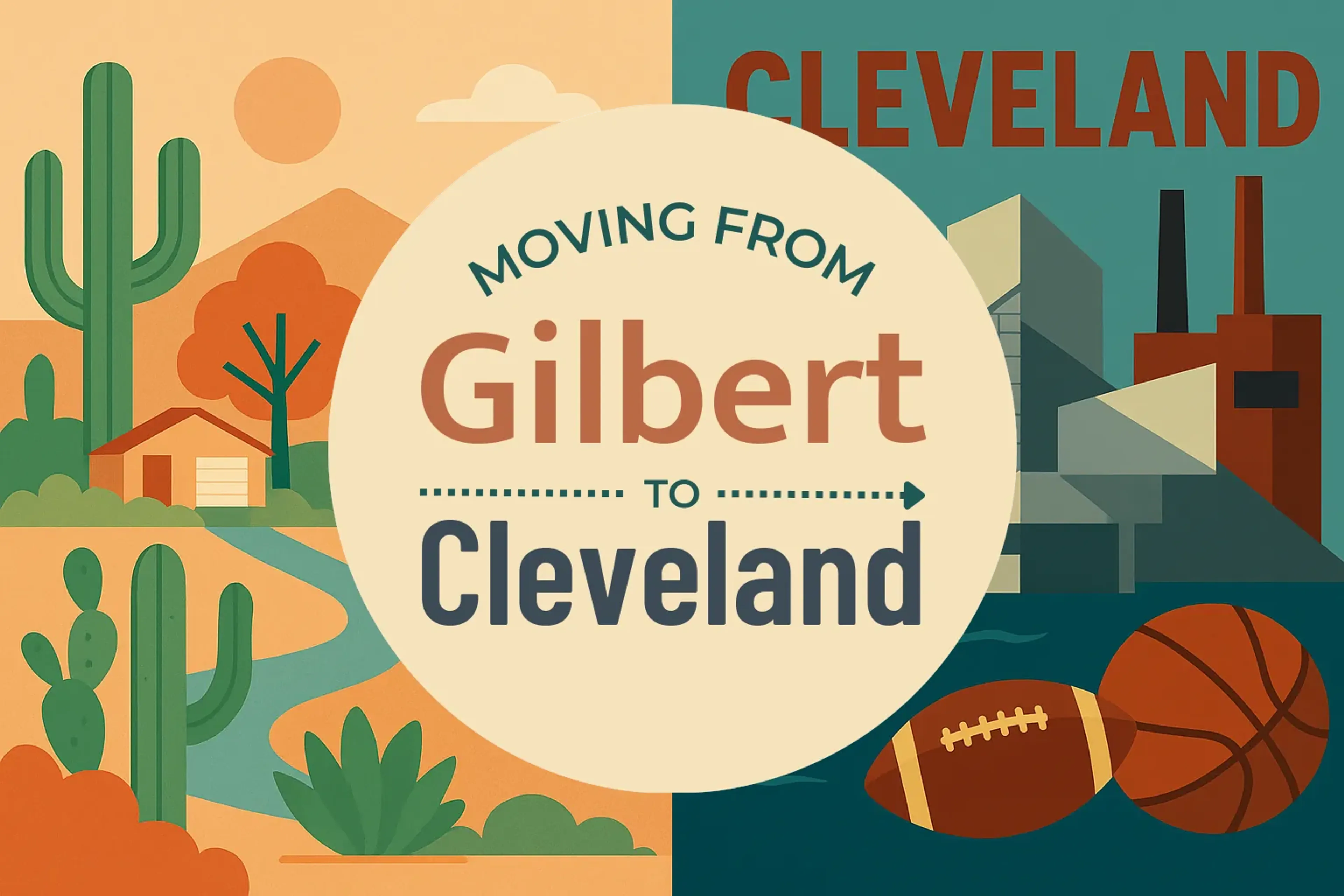 Side-by-side comparison of Gilbert to Cleveland moving companies