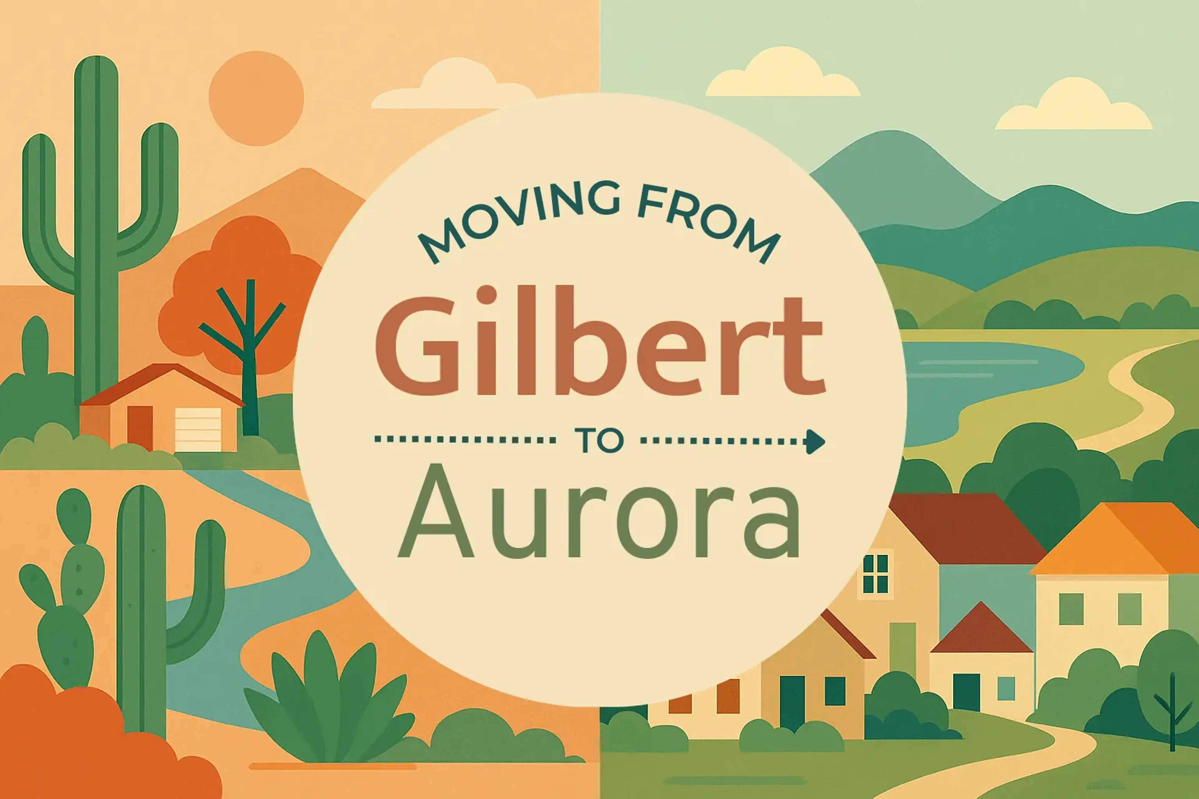 Side-by-side comparison of Gilbert to Aurora moving companies