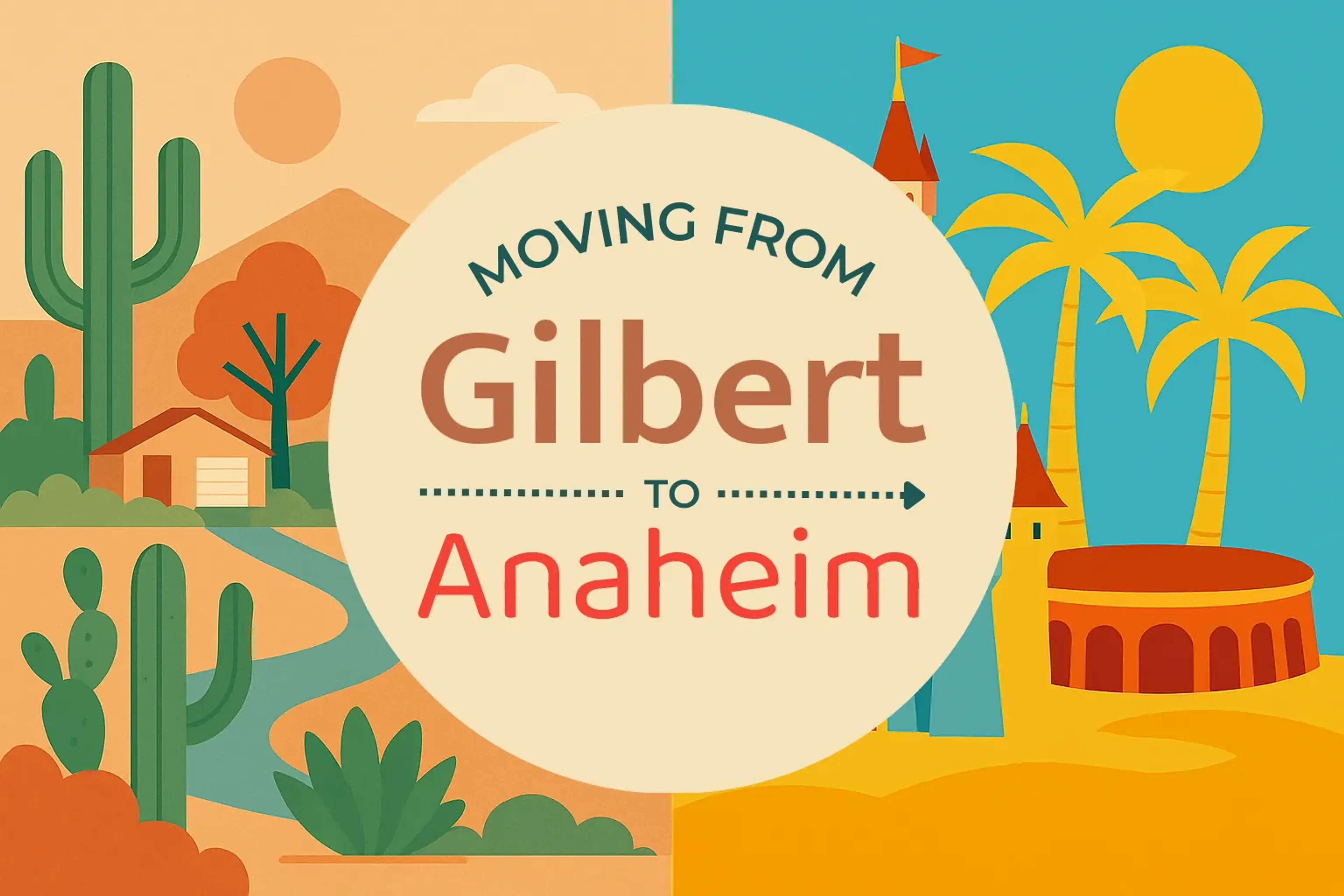 Side-by-side comparison of Gilbert to Anaheim moving companies