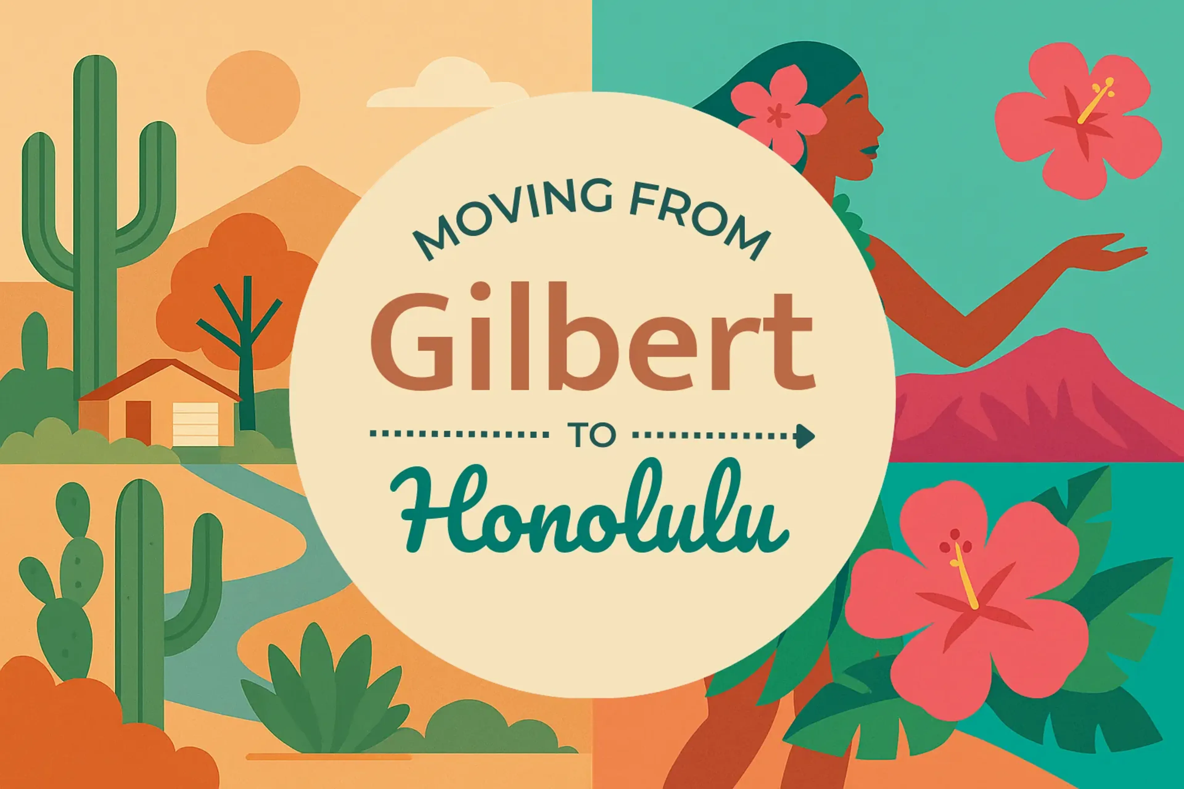 Side-by-side comparison of Gilbert to Honolulu moving companies