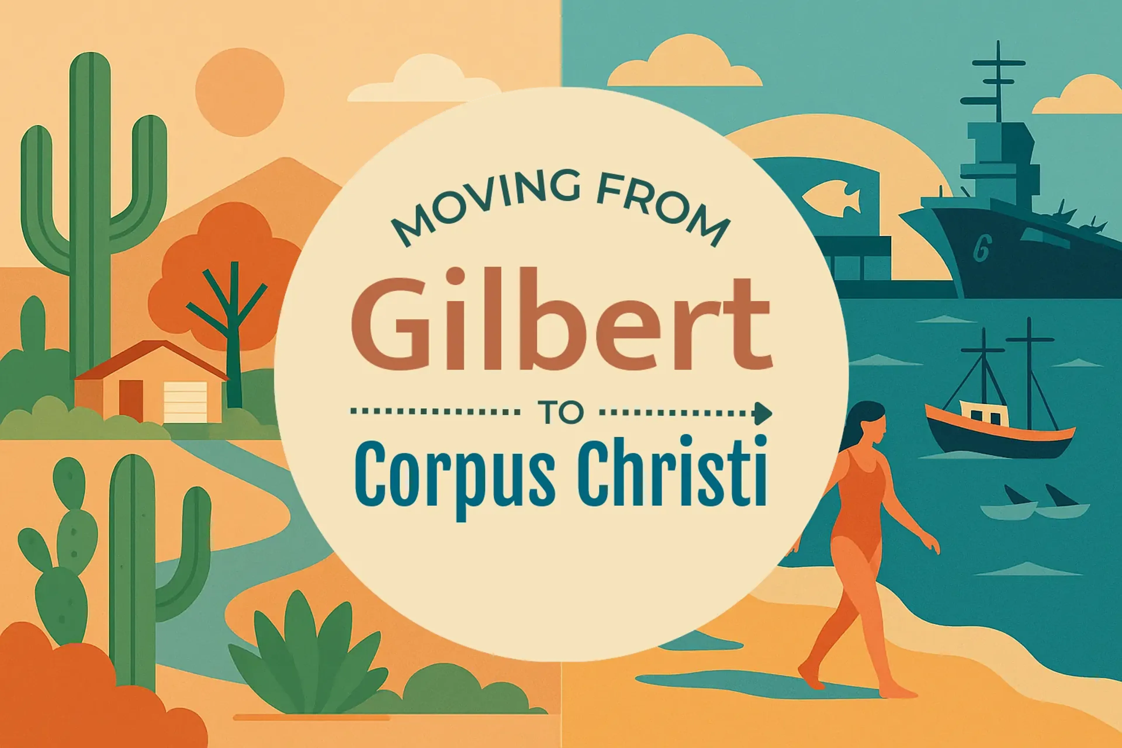 Side-by-side comparison of Gilbert to Corpus Christi moving companies