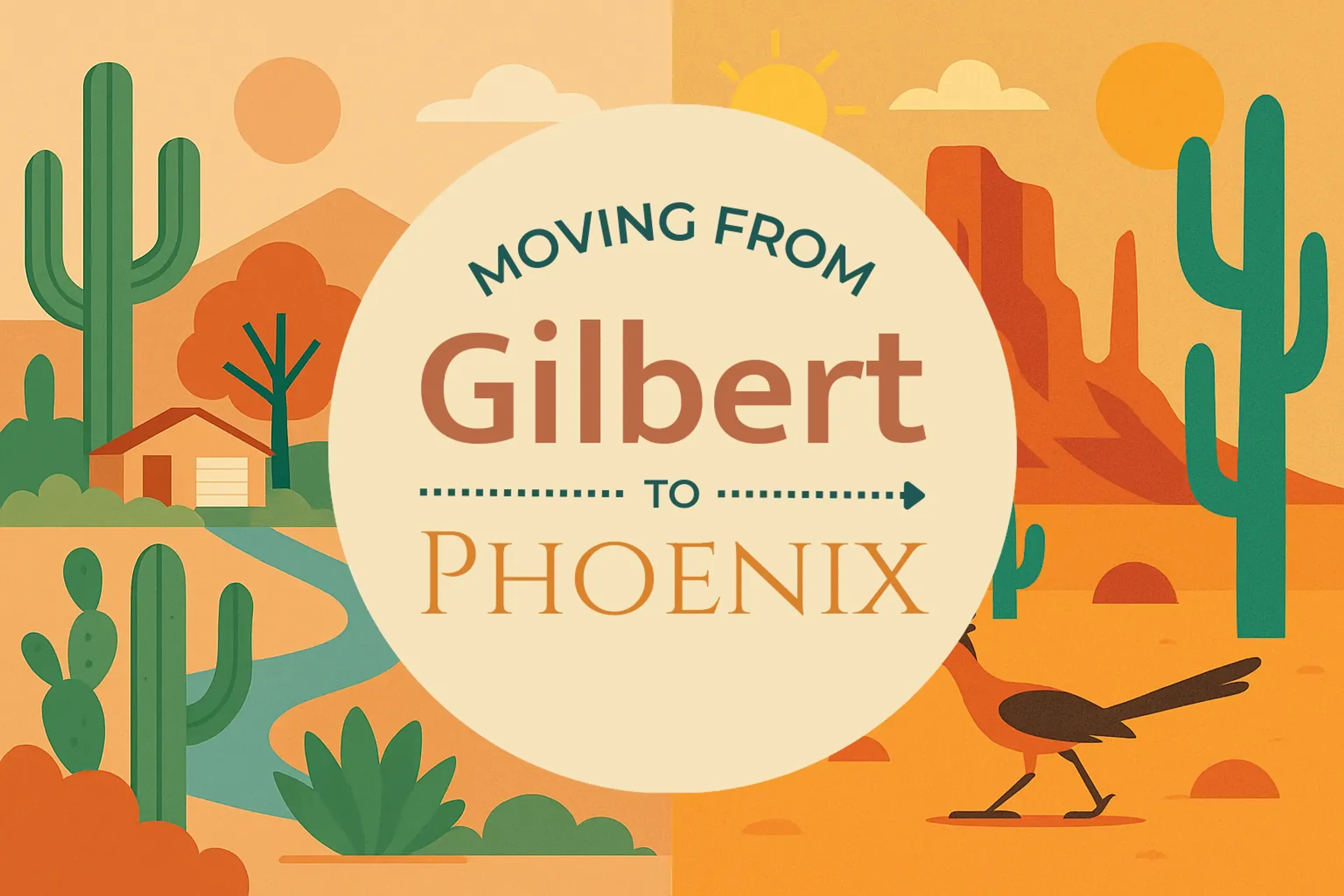Side-by-side comparison of Gilbert to Phoenix moving companies