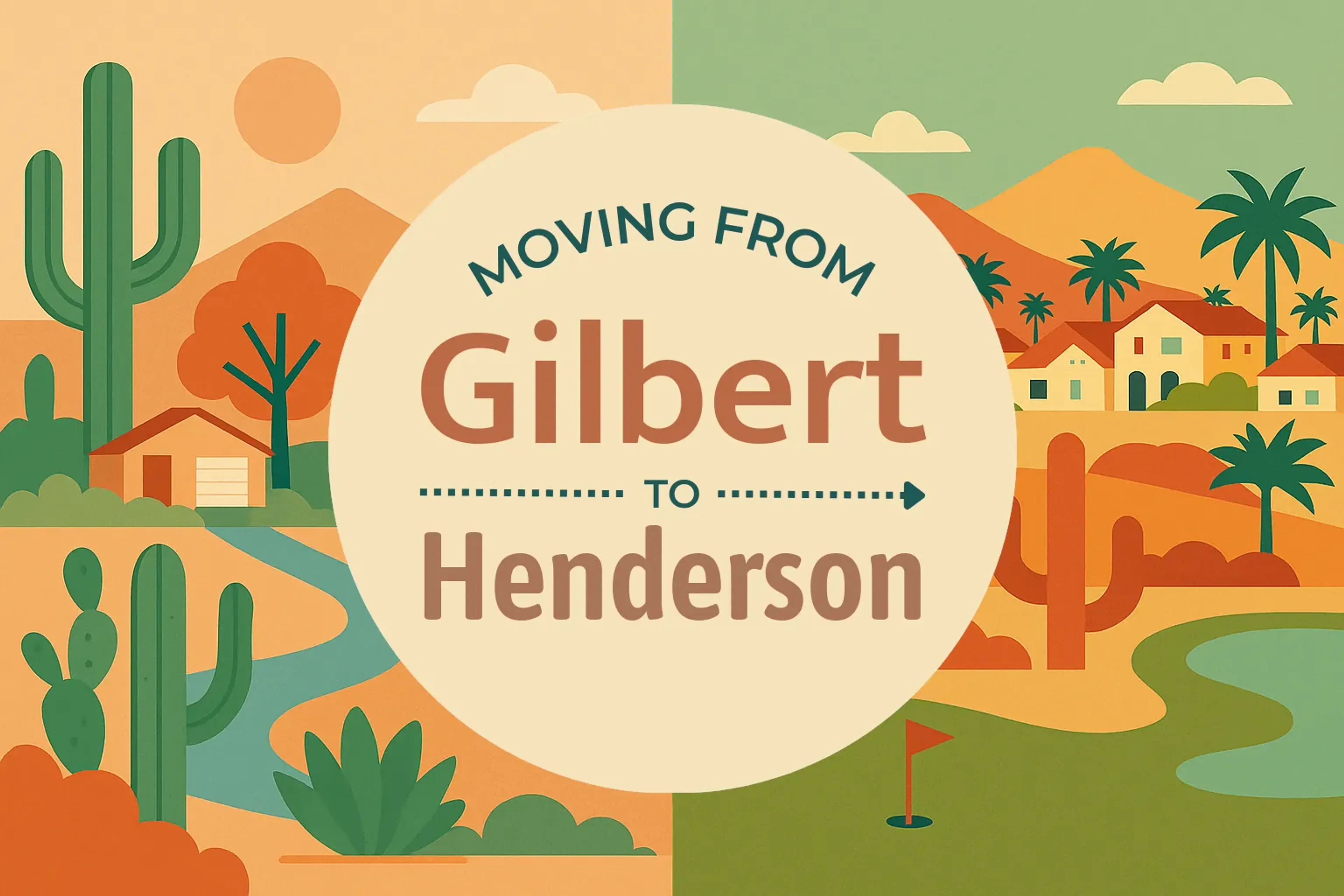 Side-by-side comparison of Gilbert to Henderson moving companies