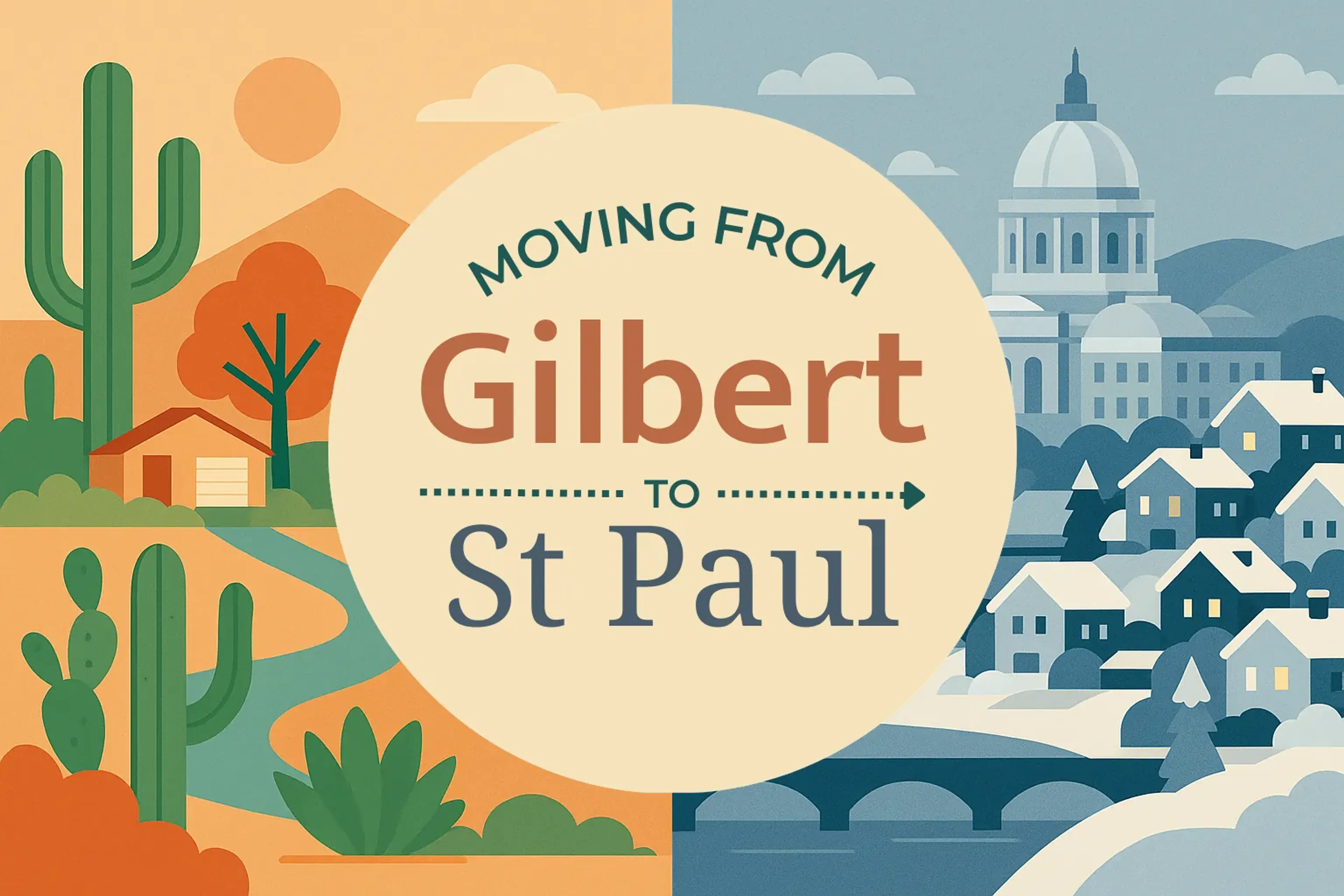 Side-by-side comparison of Gilbert to St. Paul moving companies