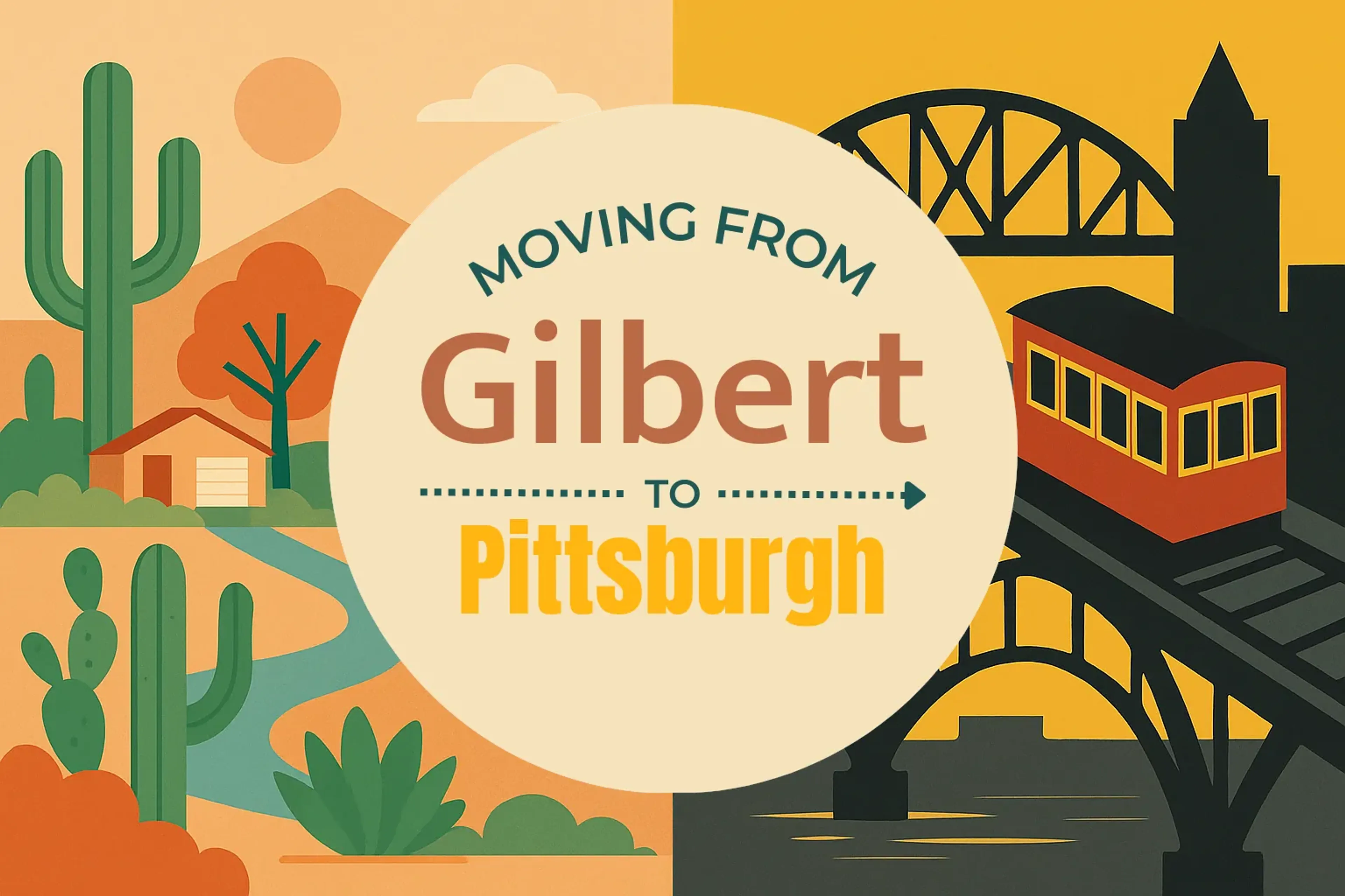 Side-by-side comparison of Gilbert to Pittsburgh moving companies