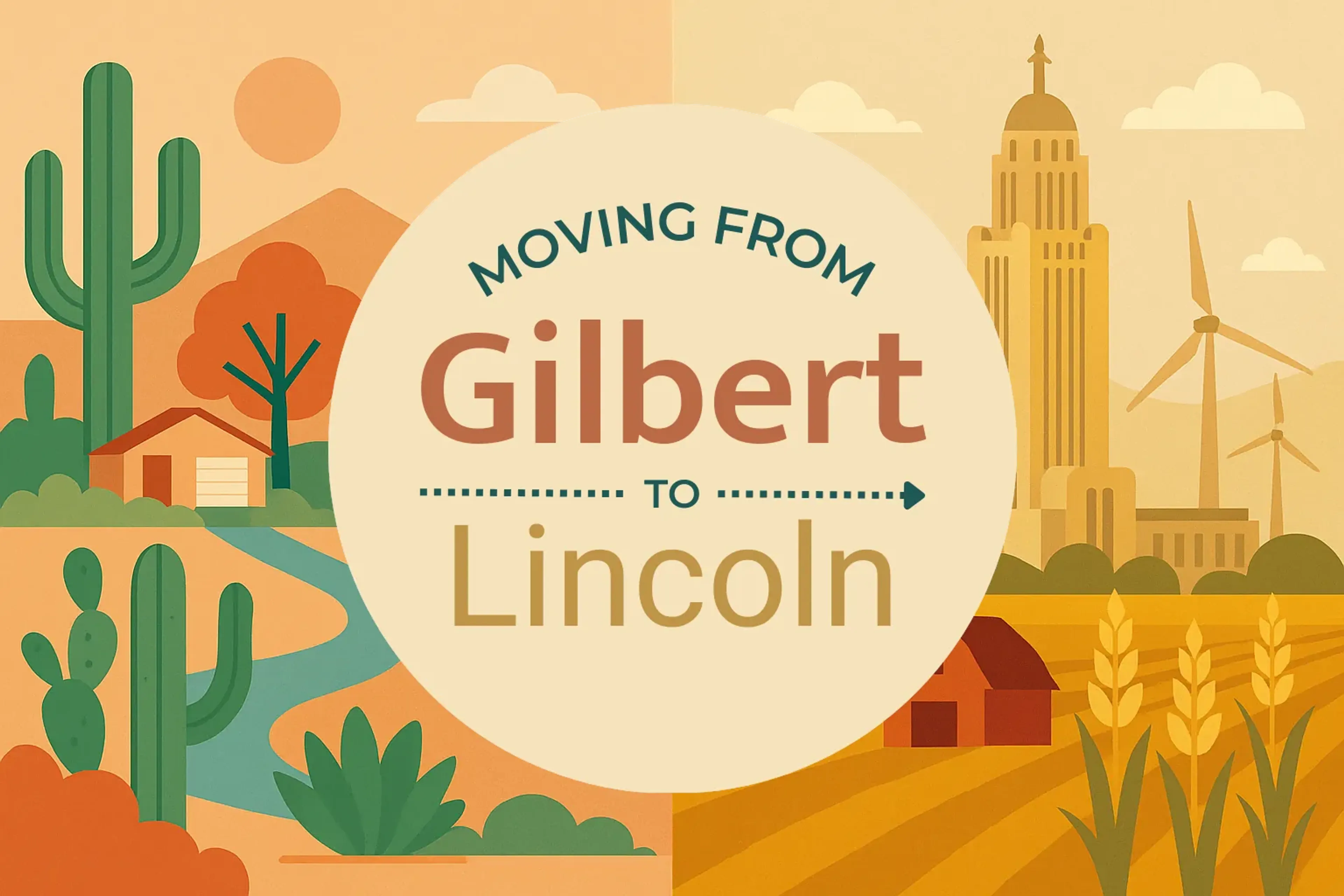 Side-by-side comparison of Gilbert to Lincoln moving companies