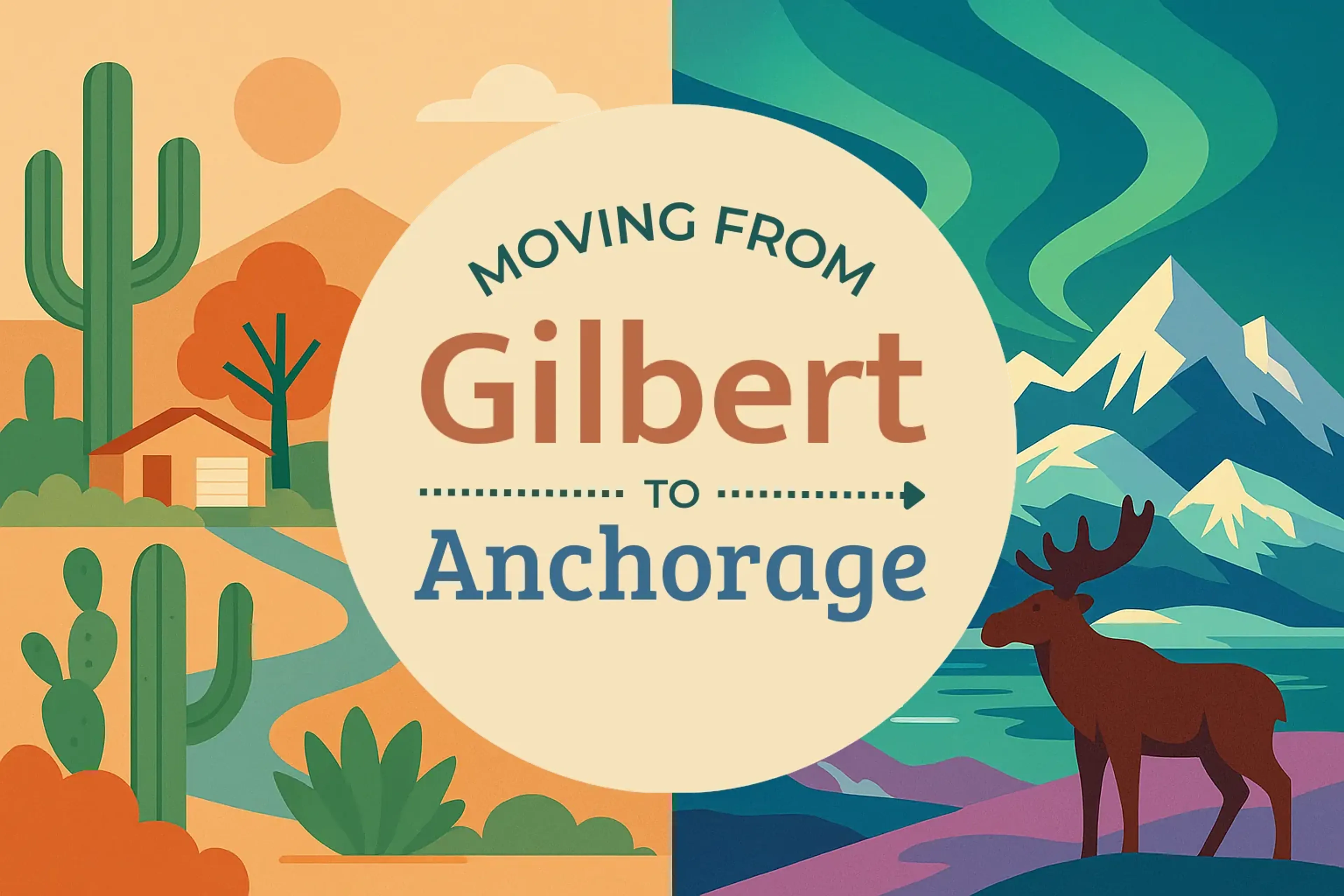 Side-by-side comparison of Gilbert to Anchorage moving companies