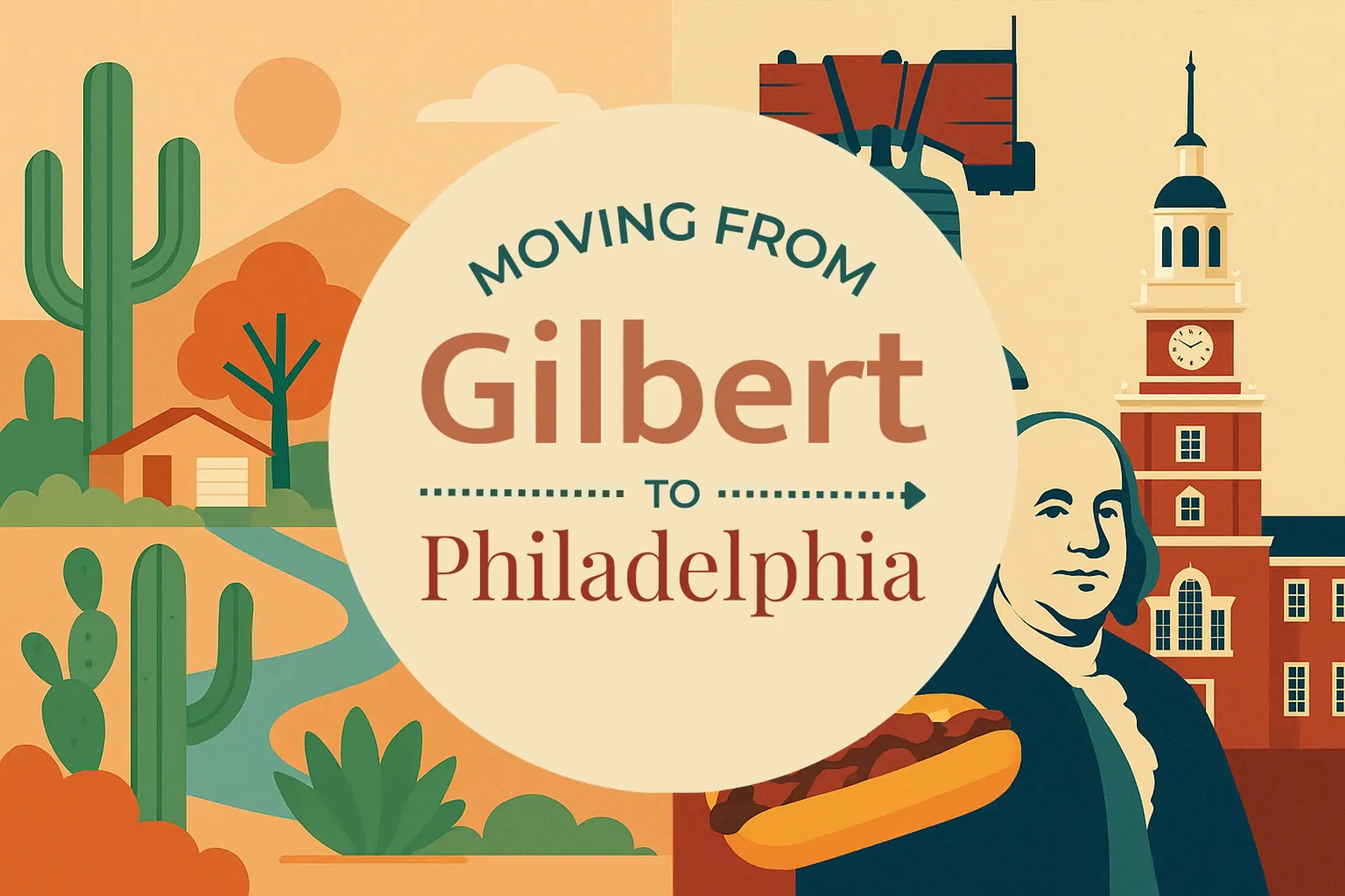 Side-by-side comparison of Gilbert to Philadelphia moving companies