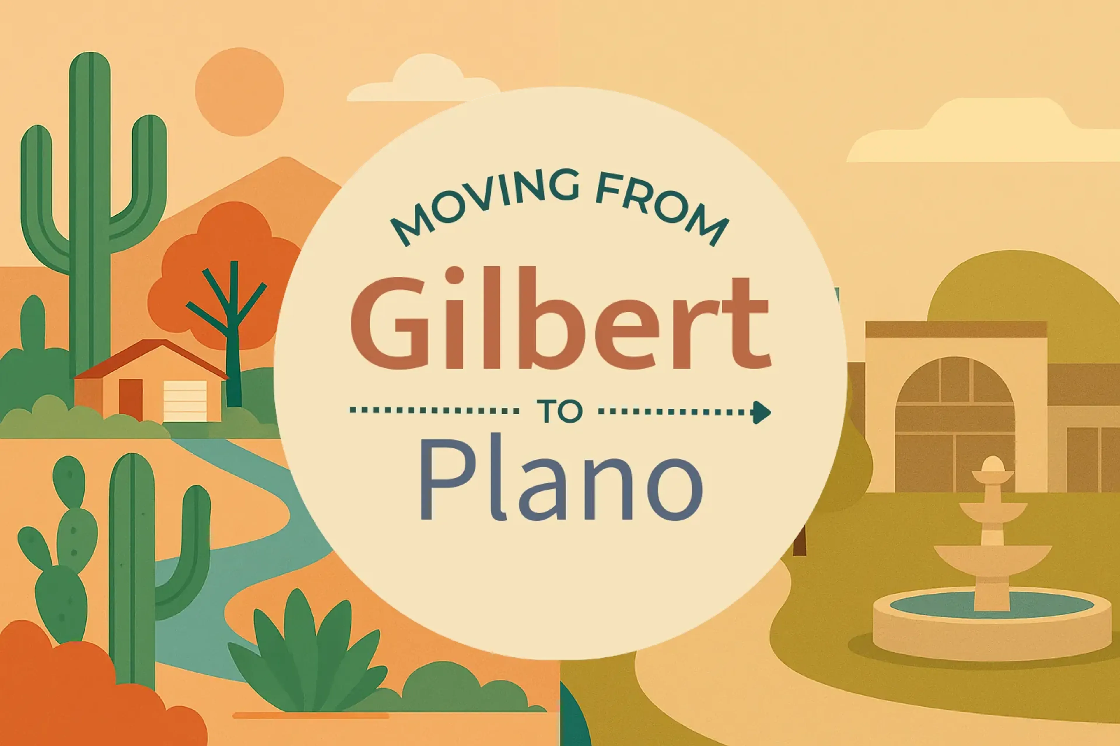 Side-by-side comparison of Gilbert to Plano moving companies