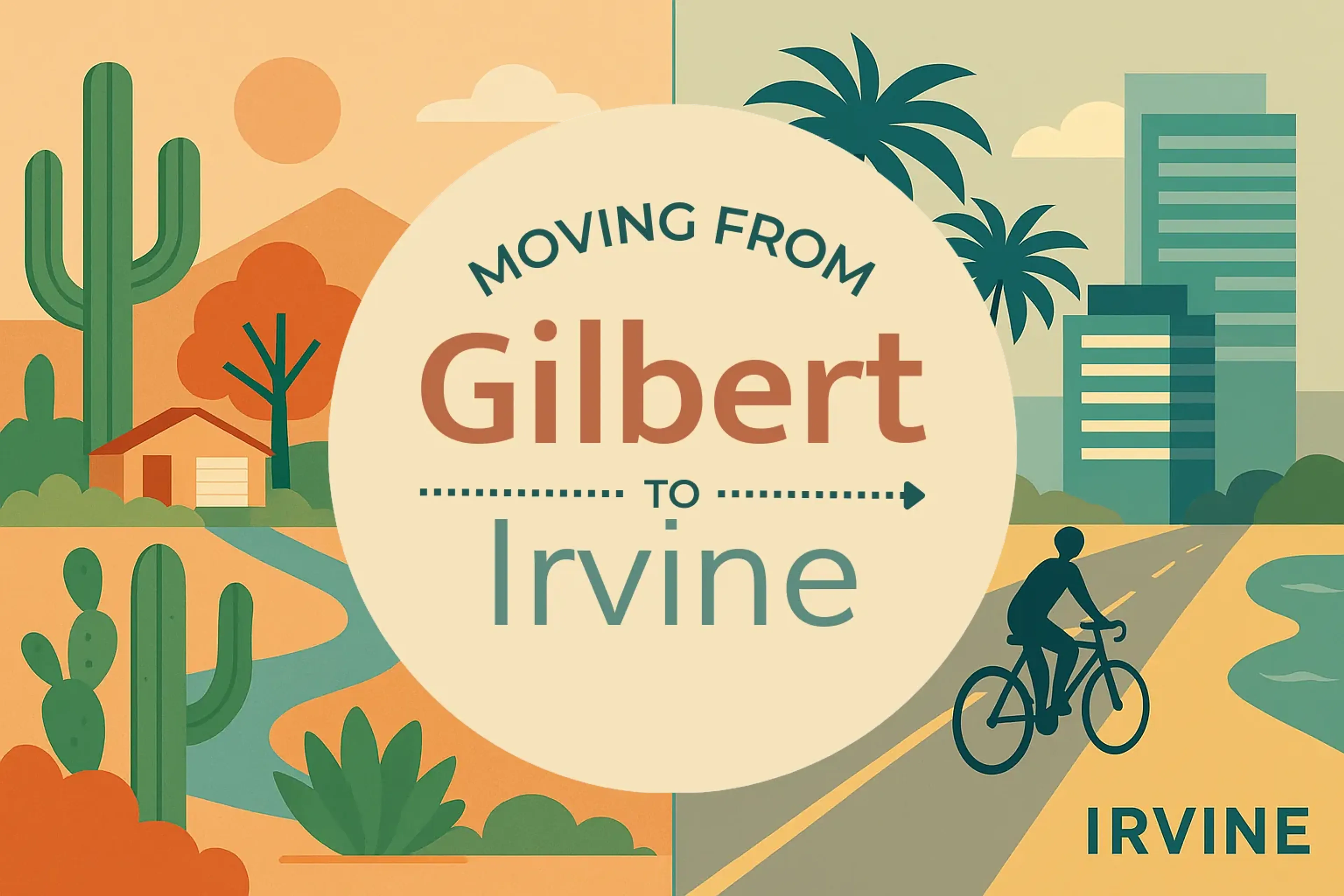 Side-by-side comparison of Gilbert to Irvine moving companies