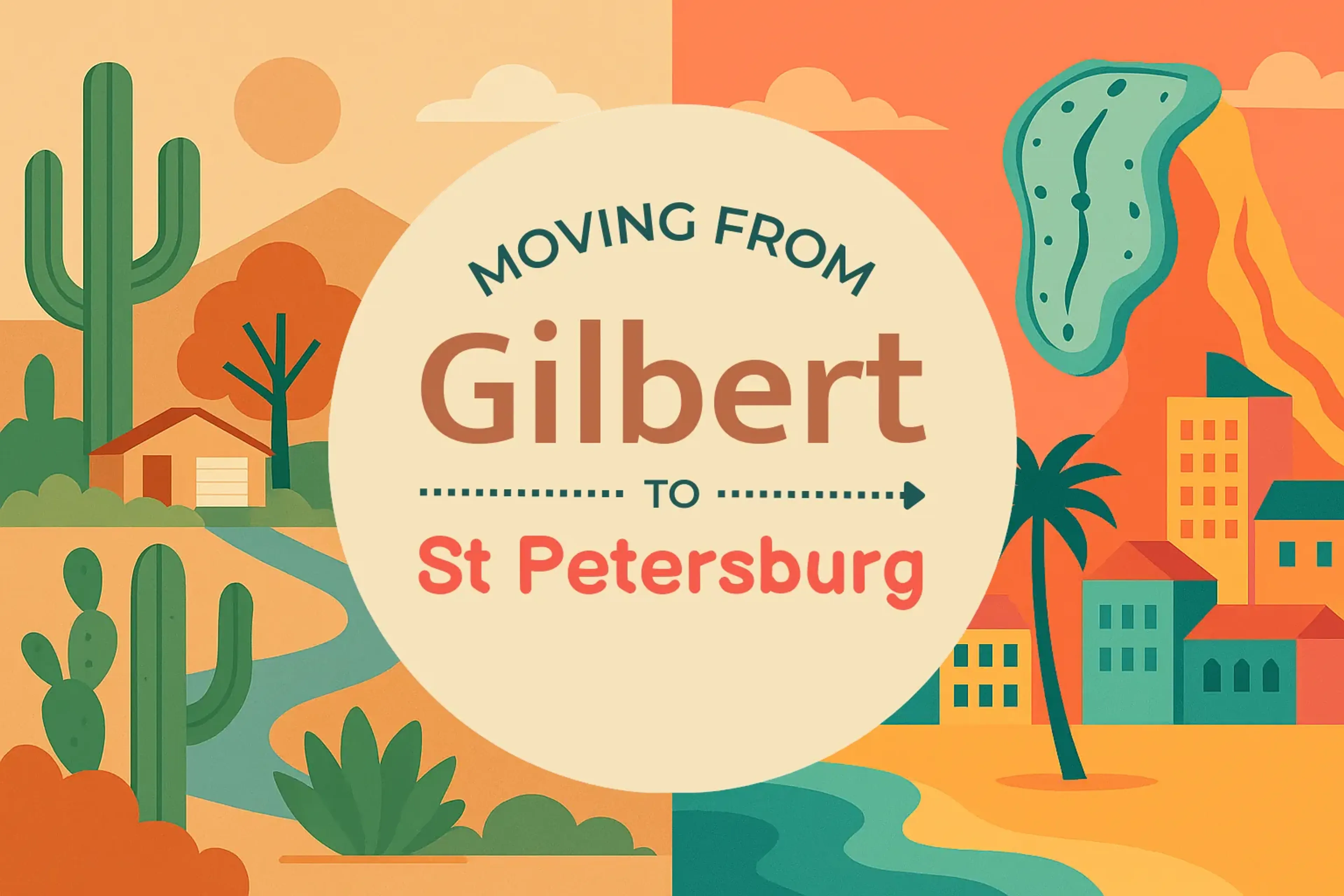 Side-by-side comparison of Gilbert to St. Petersburg moving companies