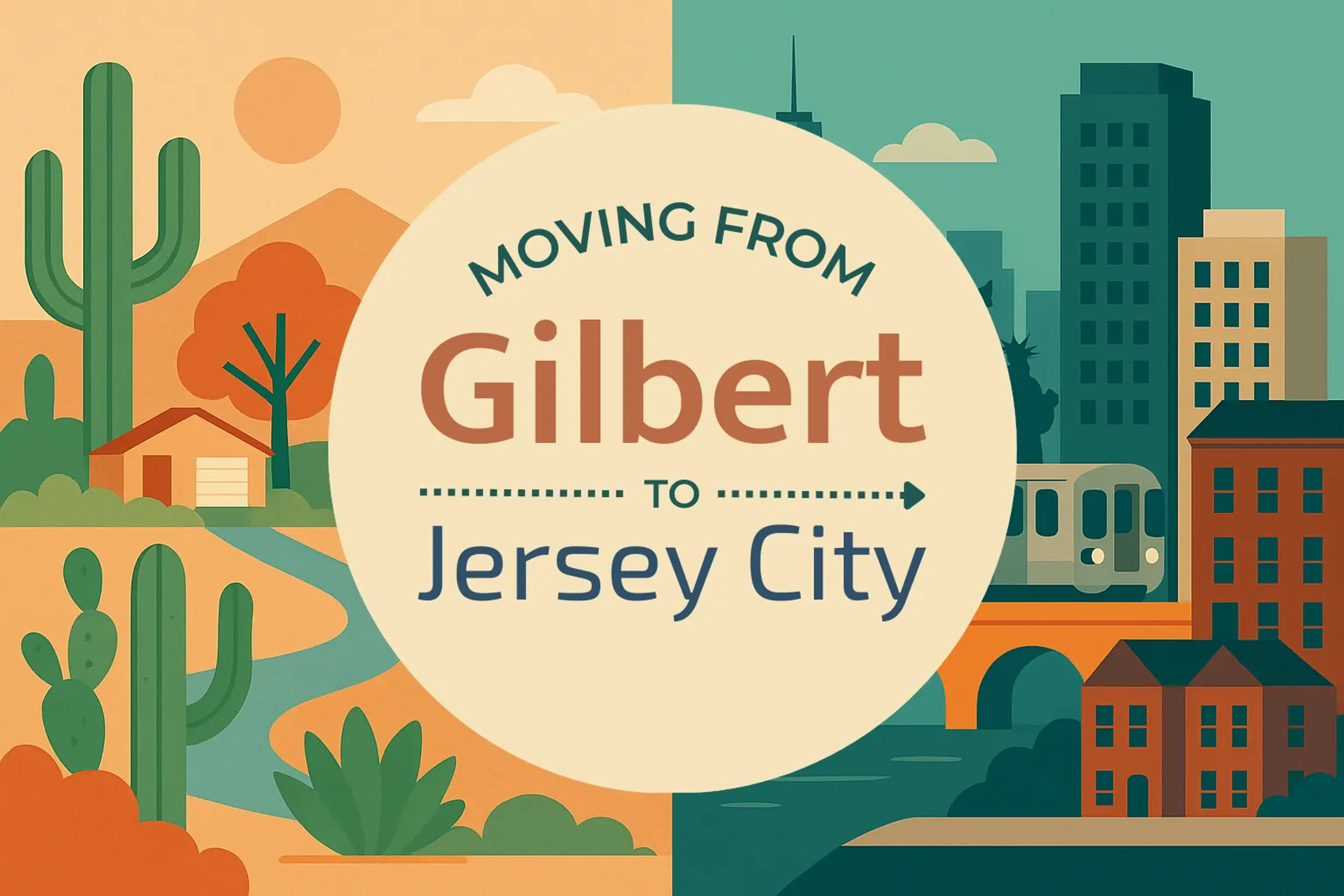 Side-by-side comparison of Gilbert to Jersey City moving companies