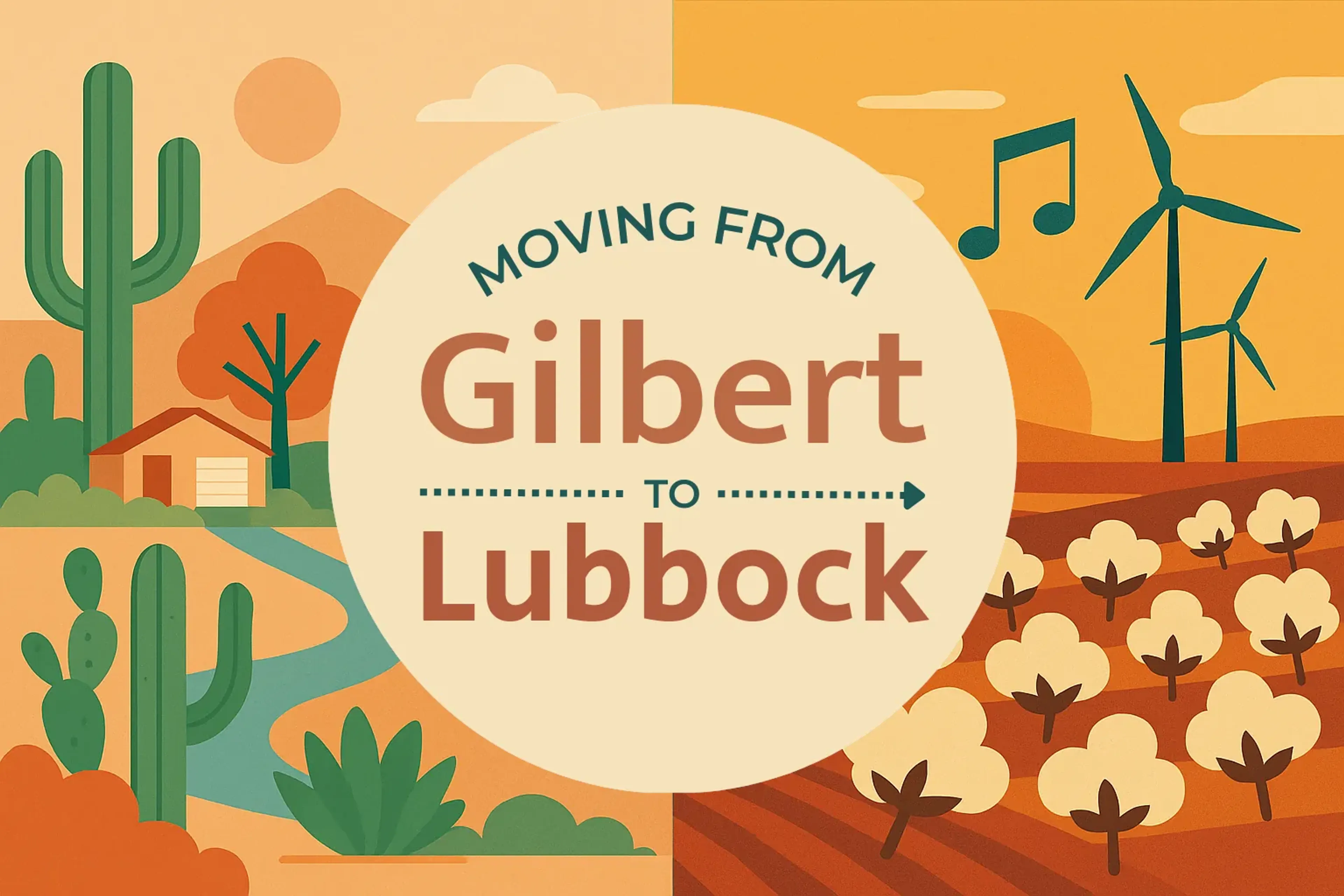 Side-by-side comparison of Gilbert to Lubbock moving companies