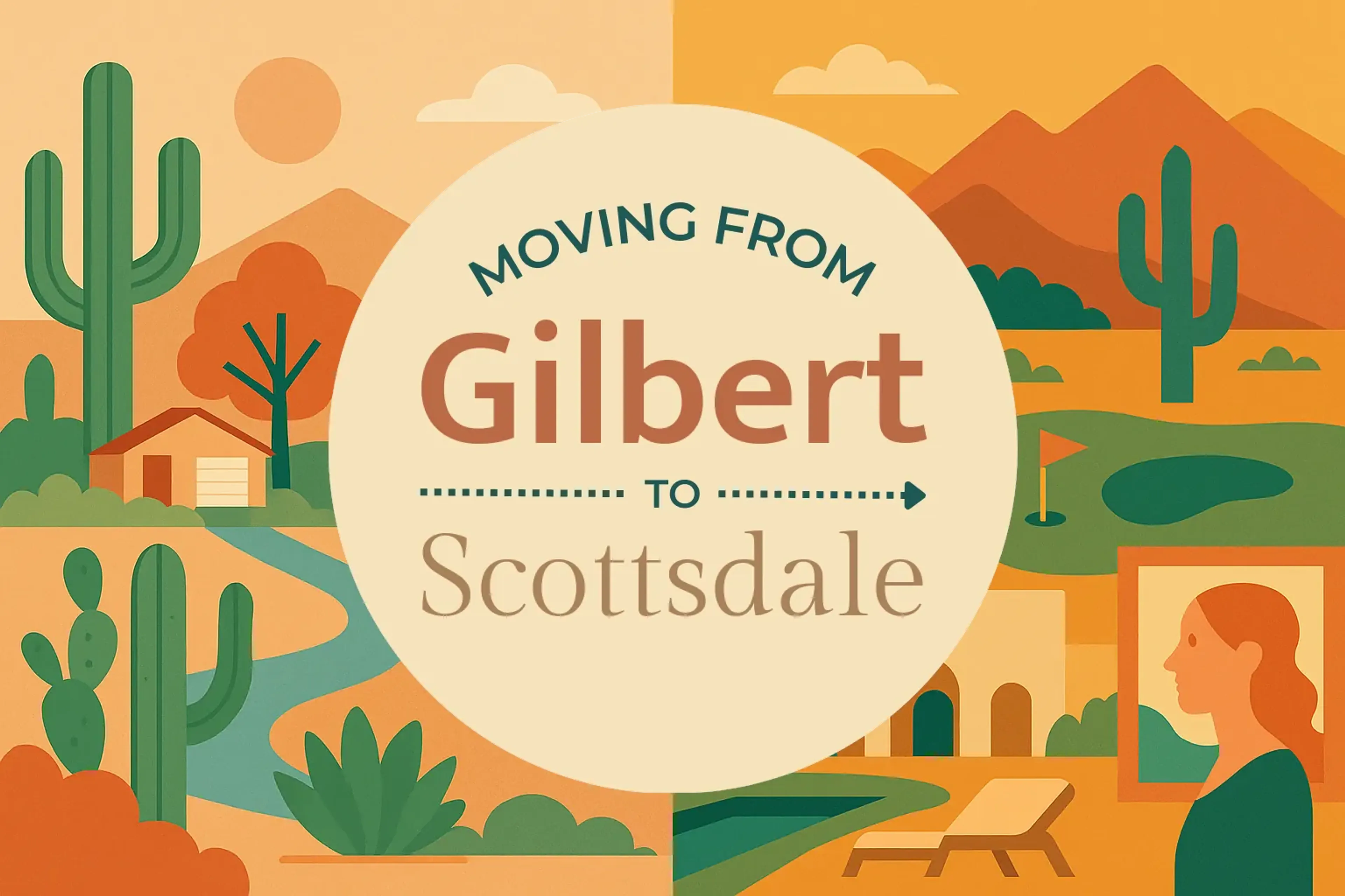 Side-by-side comparison of Gilbert to Scottsdale moving companies