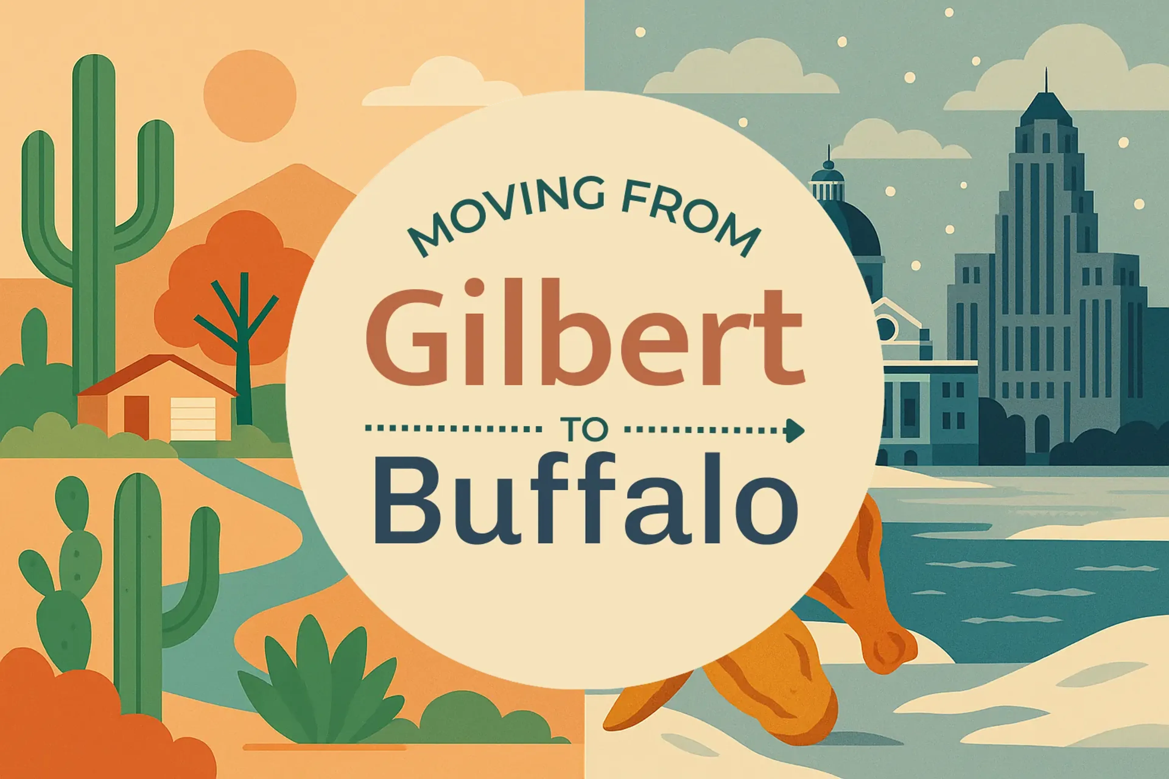 Side-by-side comparison of Gilbert to Buffalo moving companies