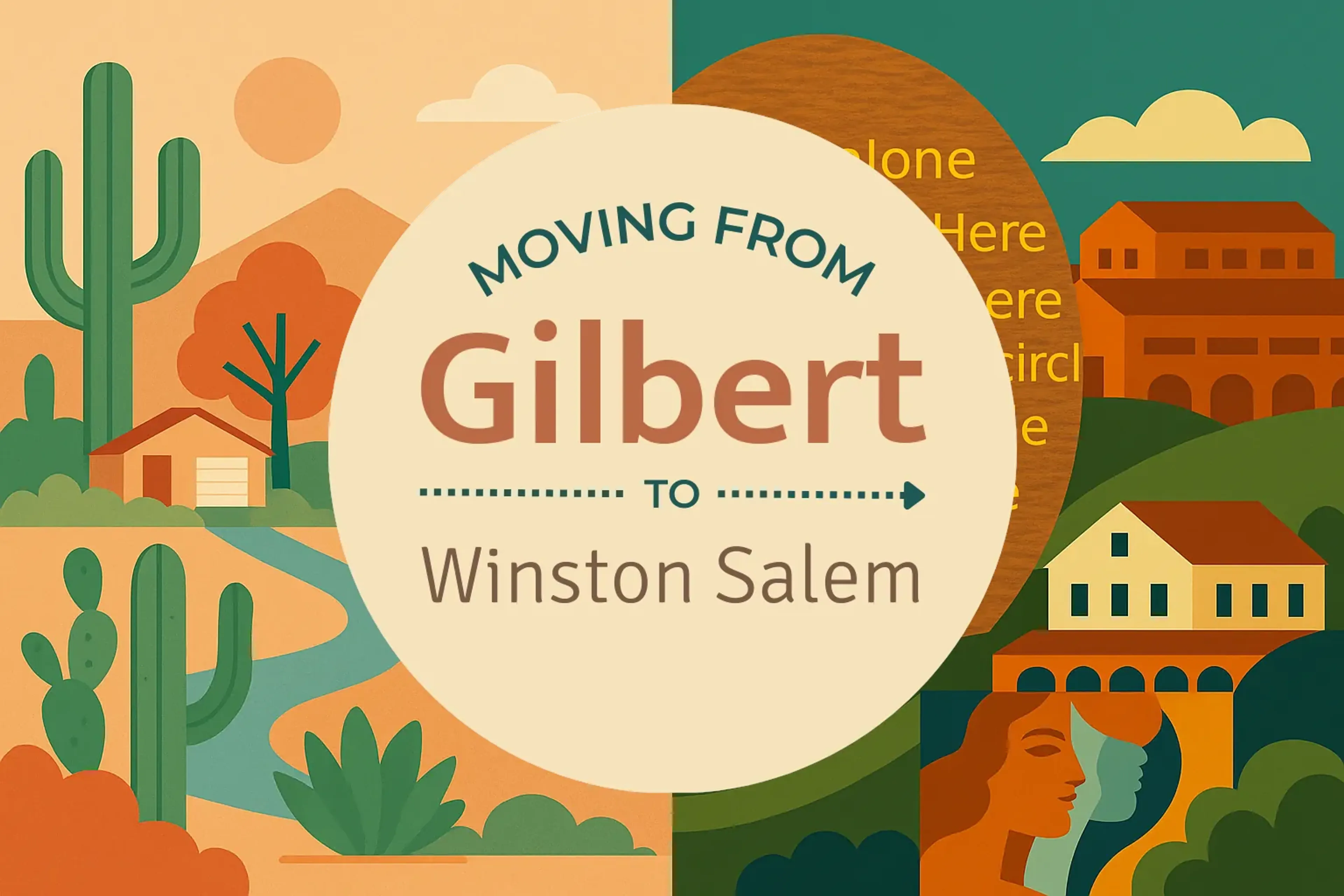 Side-by-side comparison of Gilbert to Winston Salem moving companies