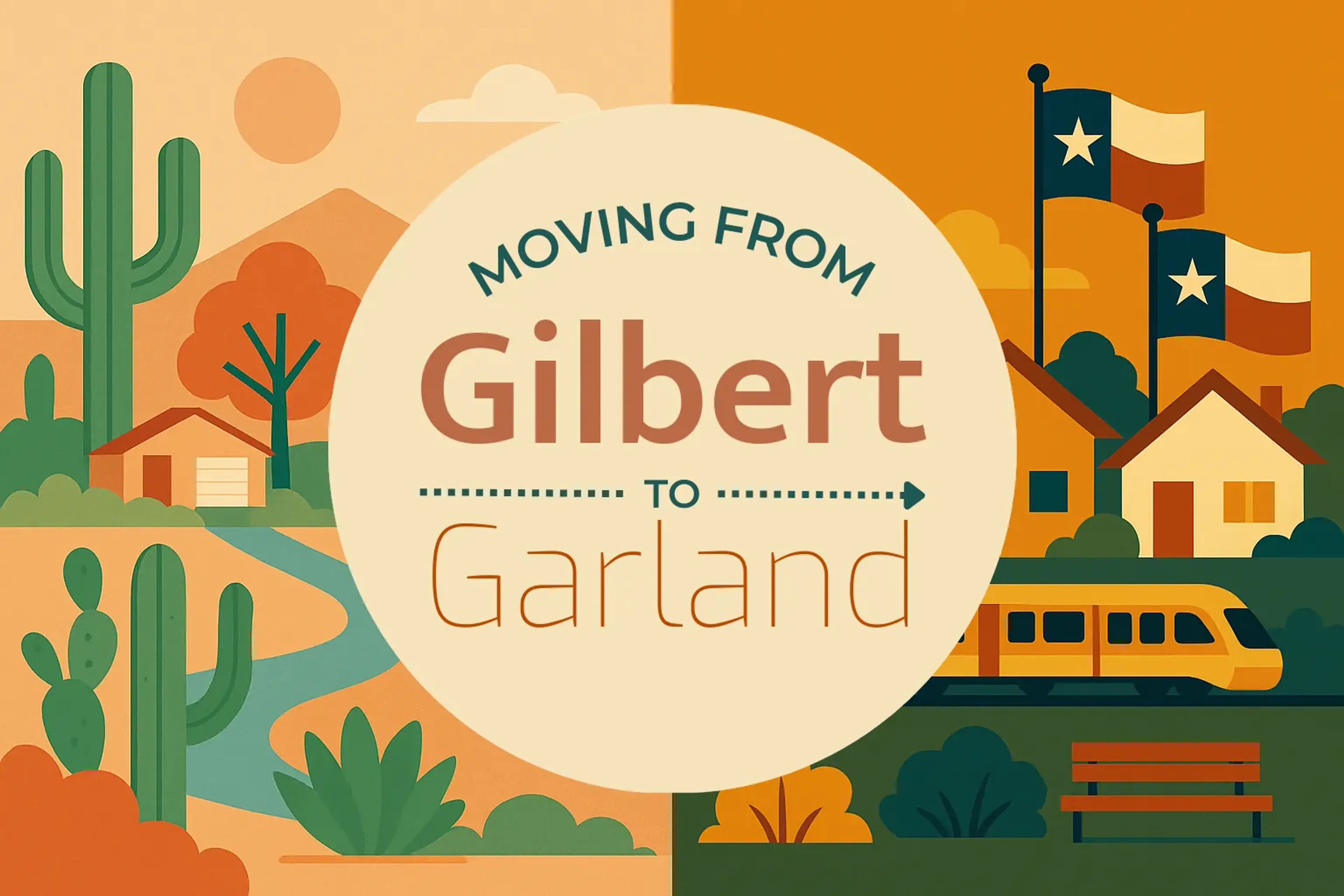 Side-by-side comparison of Gilbert to Garland moving companies