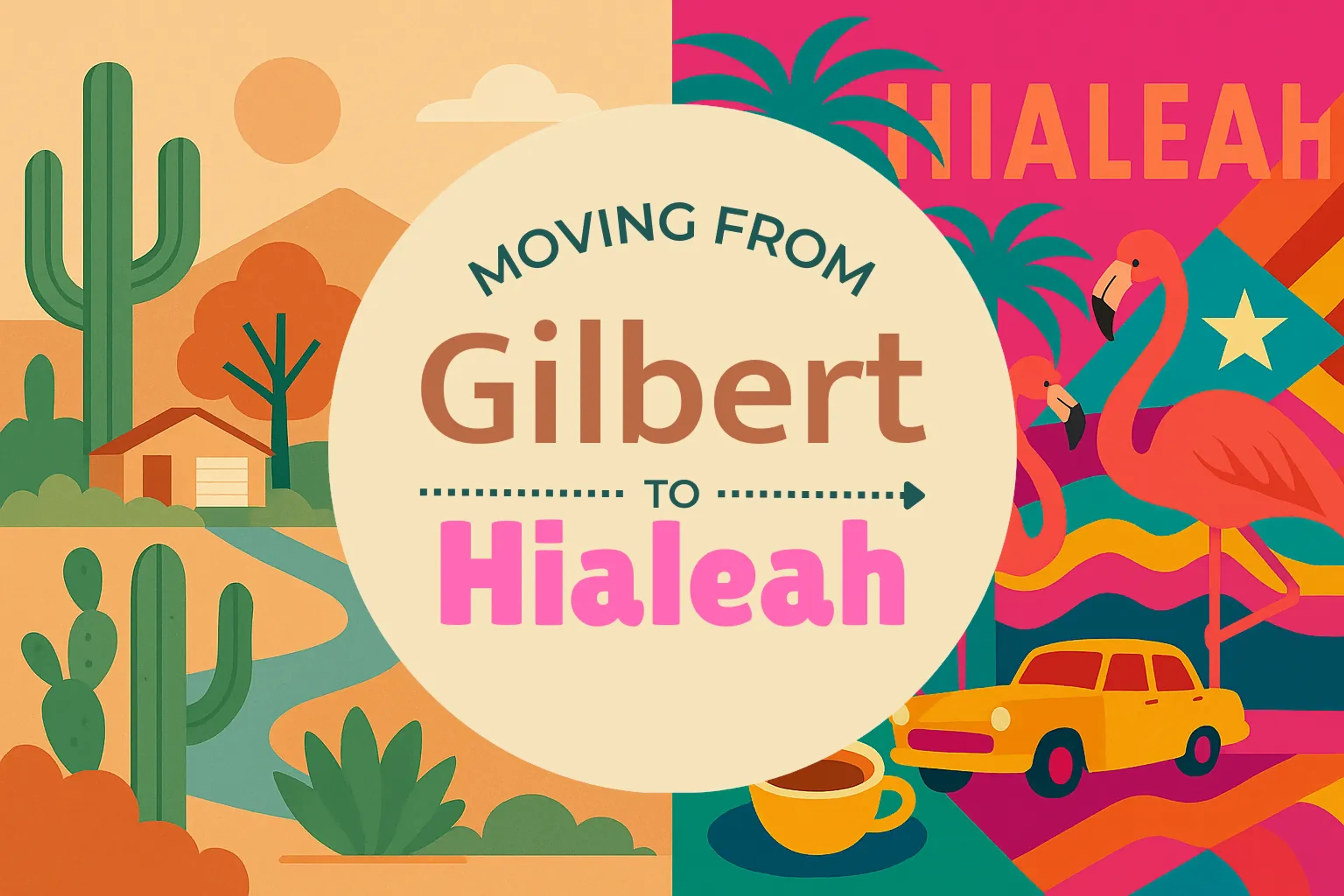 Side-by-side comparison of Gilbert to Hialeah moving companies