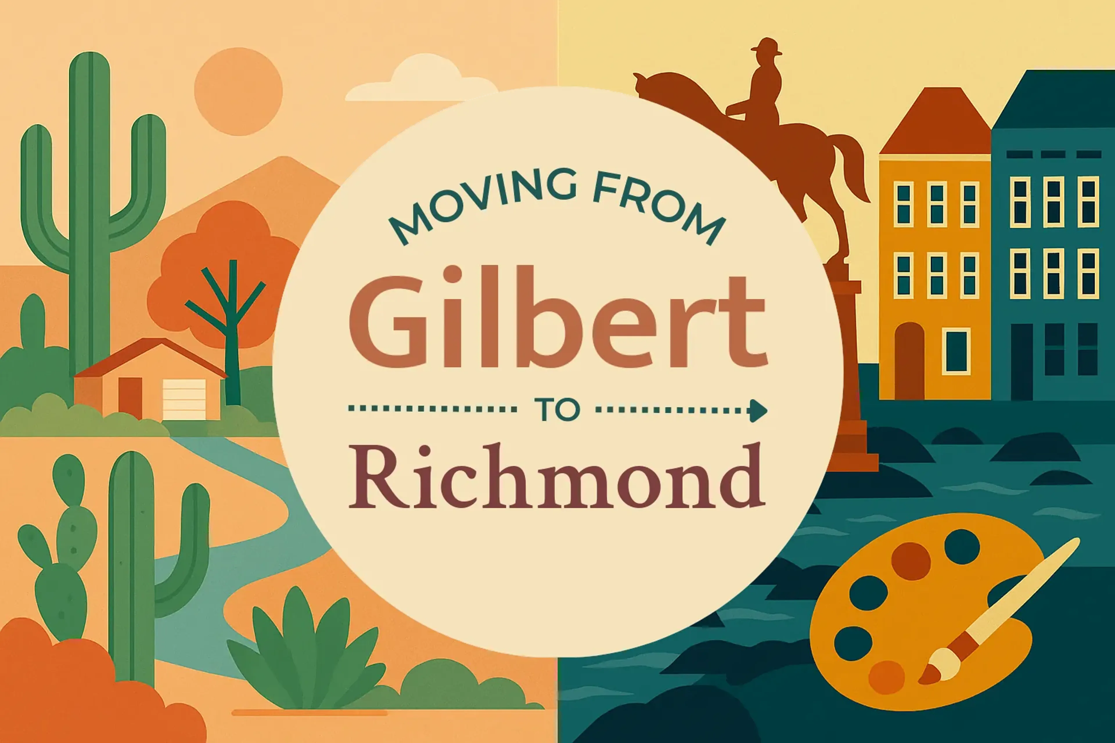 Side-by-side comparison of Gilbert to Richmond moving companies