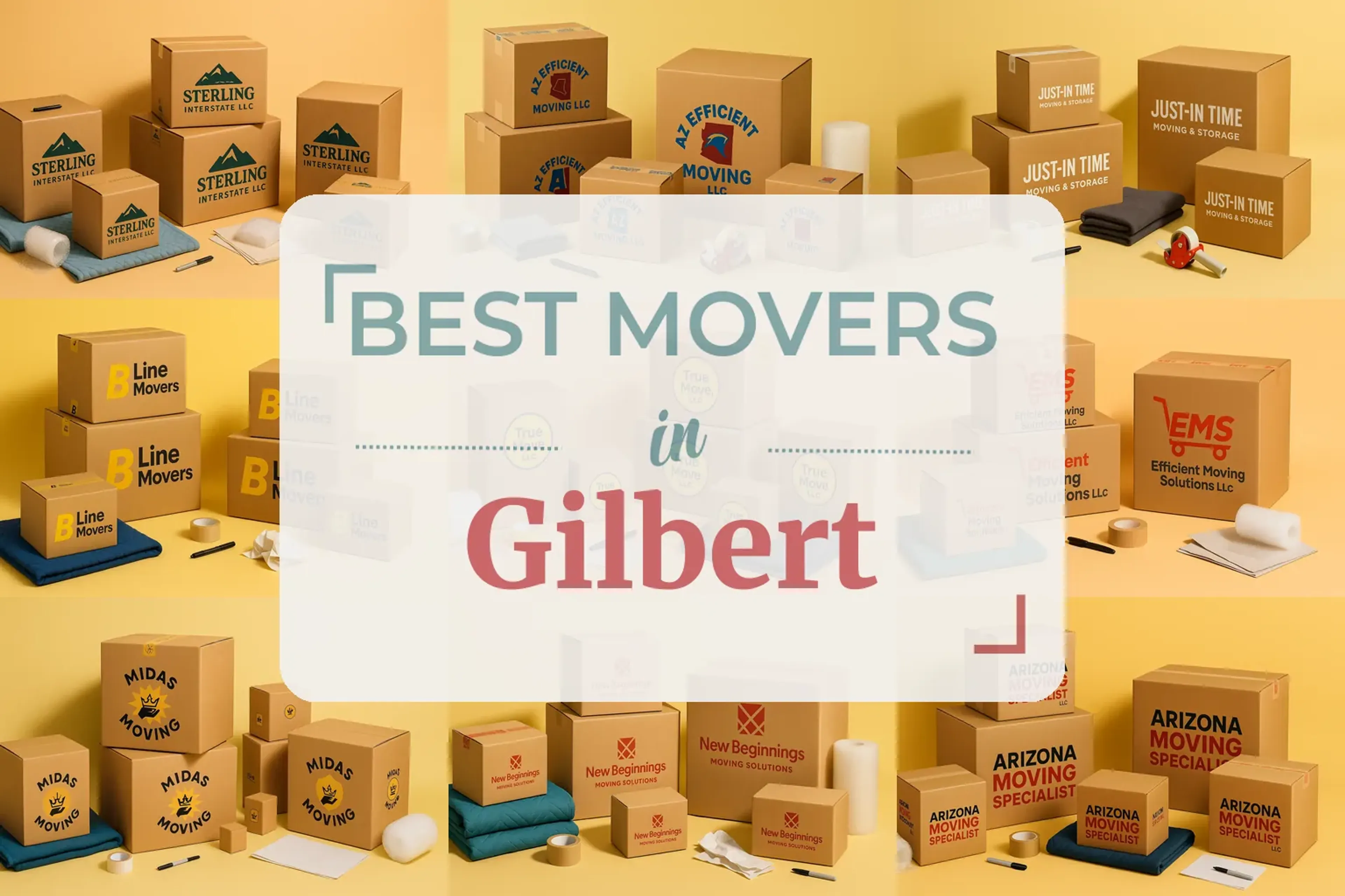 Side-by-side comparison of Gilbert moving companies