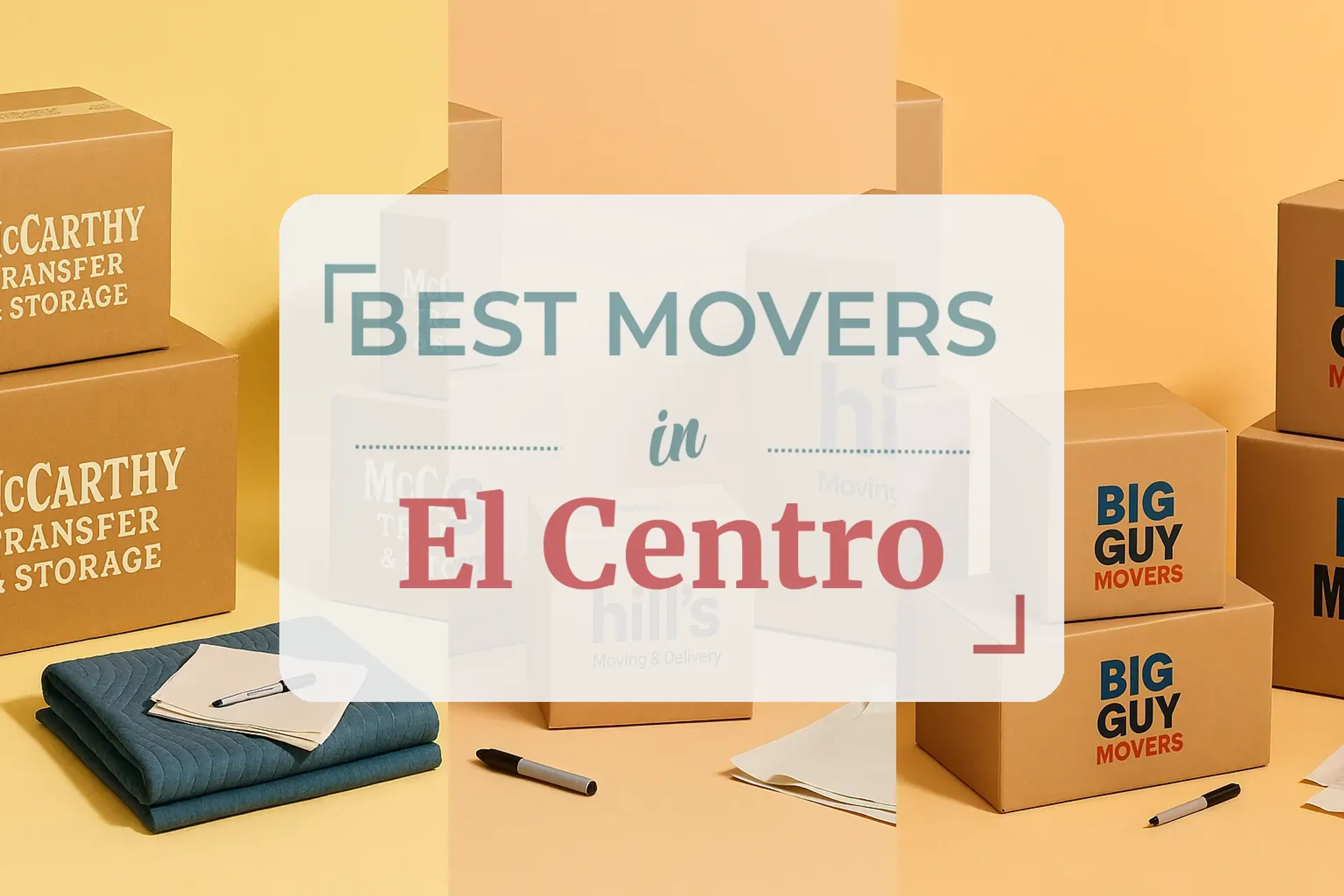 Side-by-side comparison of El Centro moving companies
