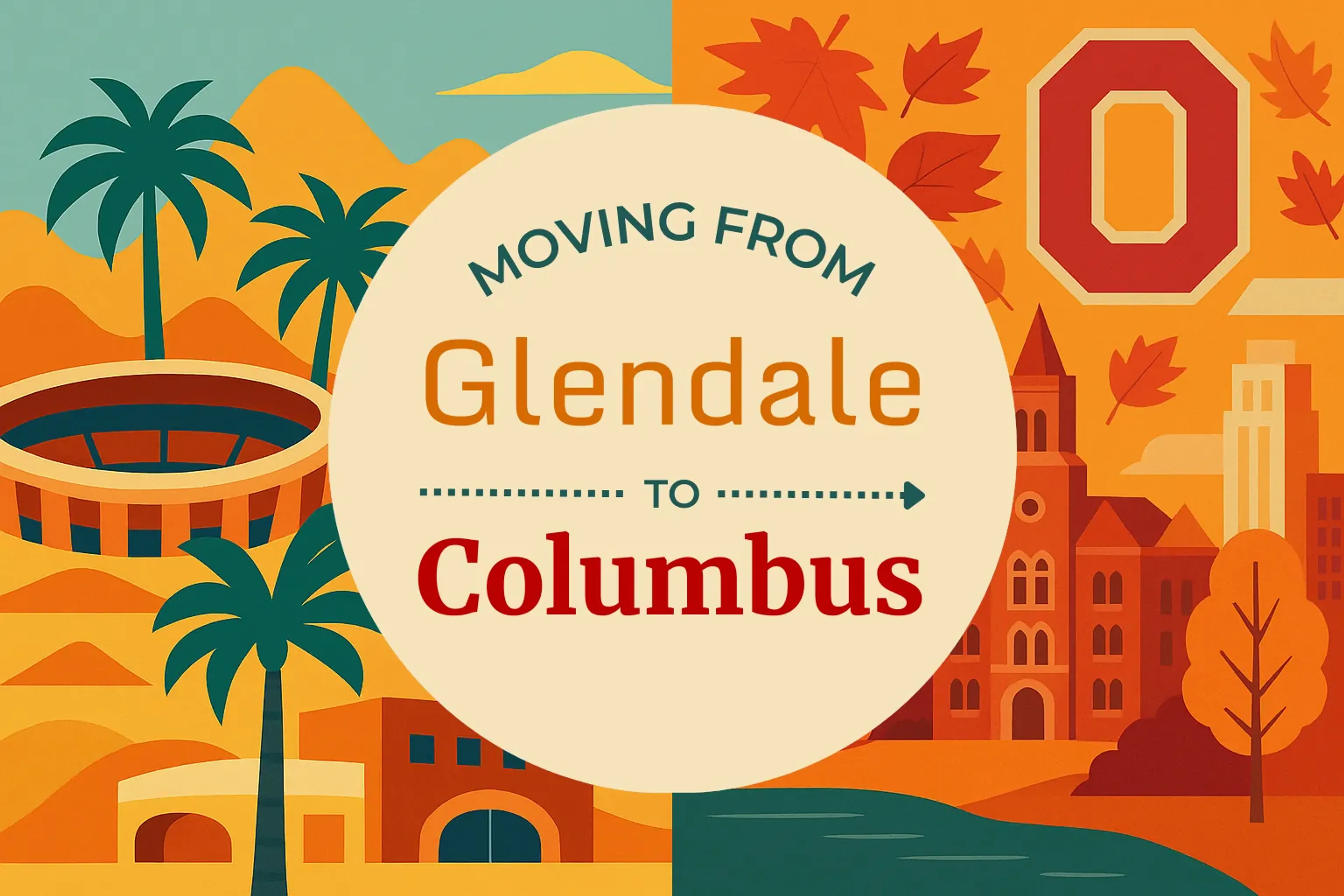 Side-by-side comparison of Glendale to Columbus moving companies