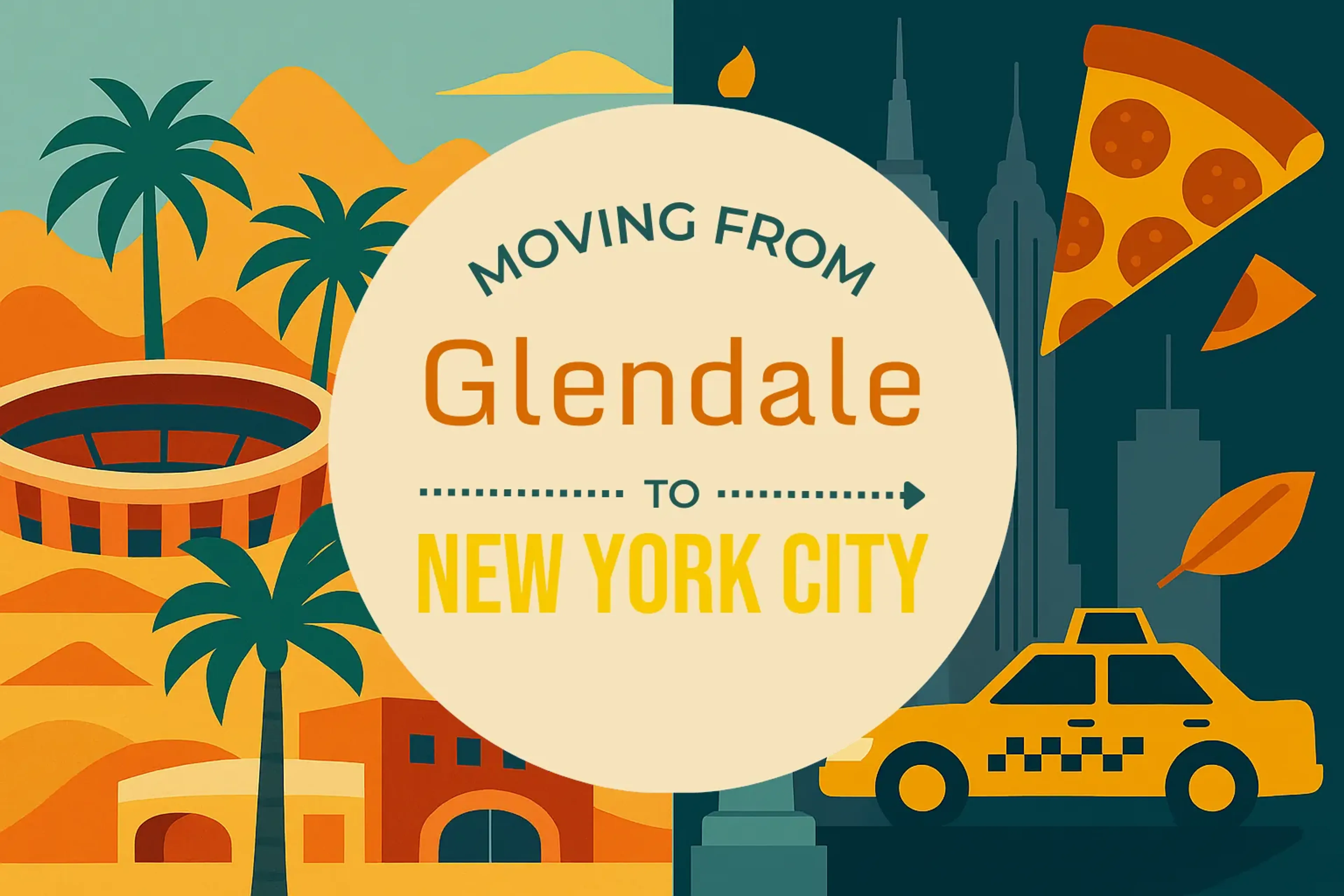 Side-by-side comparison of Glendale to New York City moving companies