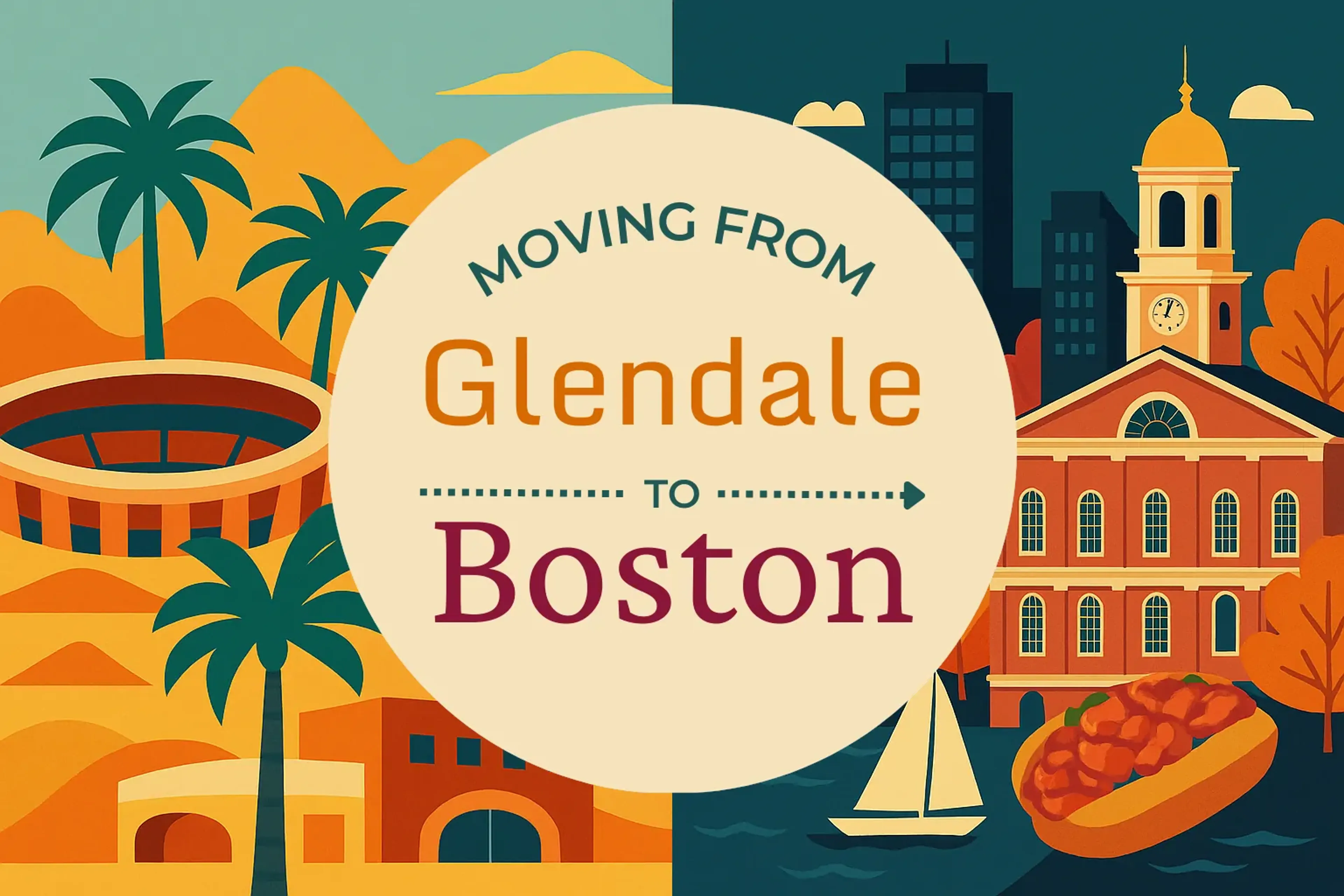 Side-by-side comparison of Glendale to Boston moving companies